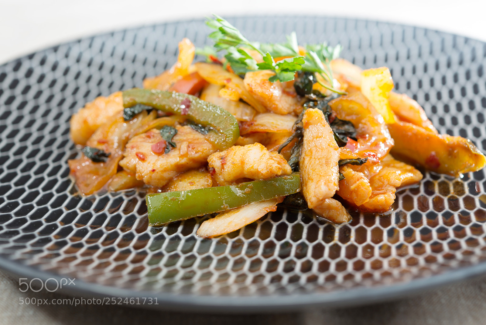 Nikon D800 sample photo. Wok fried chicken stir photography