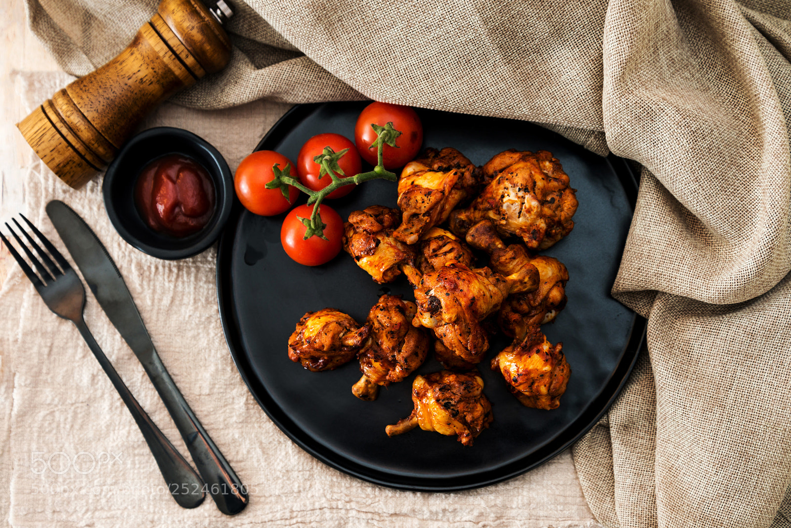 Nikon D800 sample photo. Roasted sleeves chicken with photography