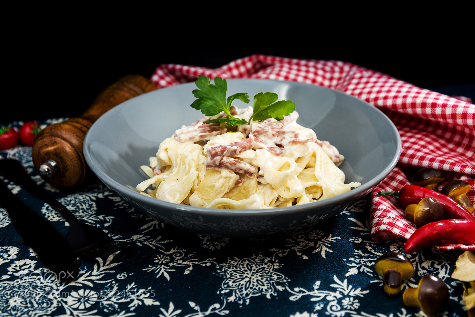 Nikon D800 sample photo. Tasty carbonara pasta on photography