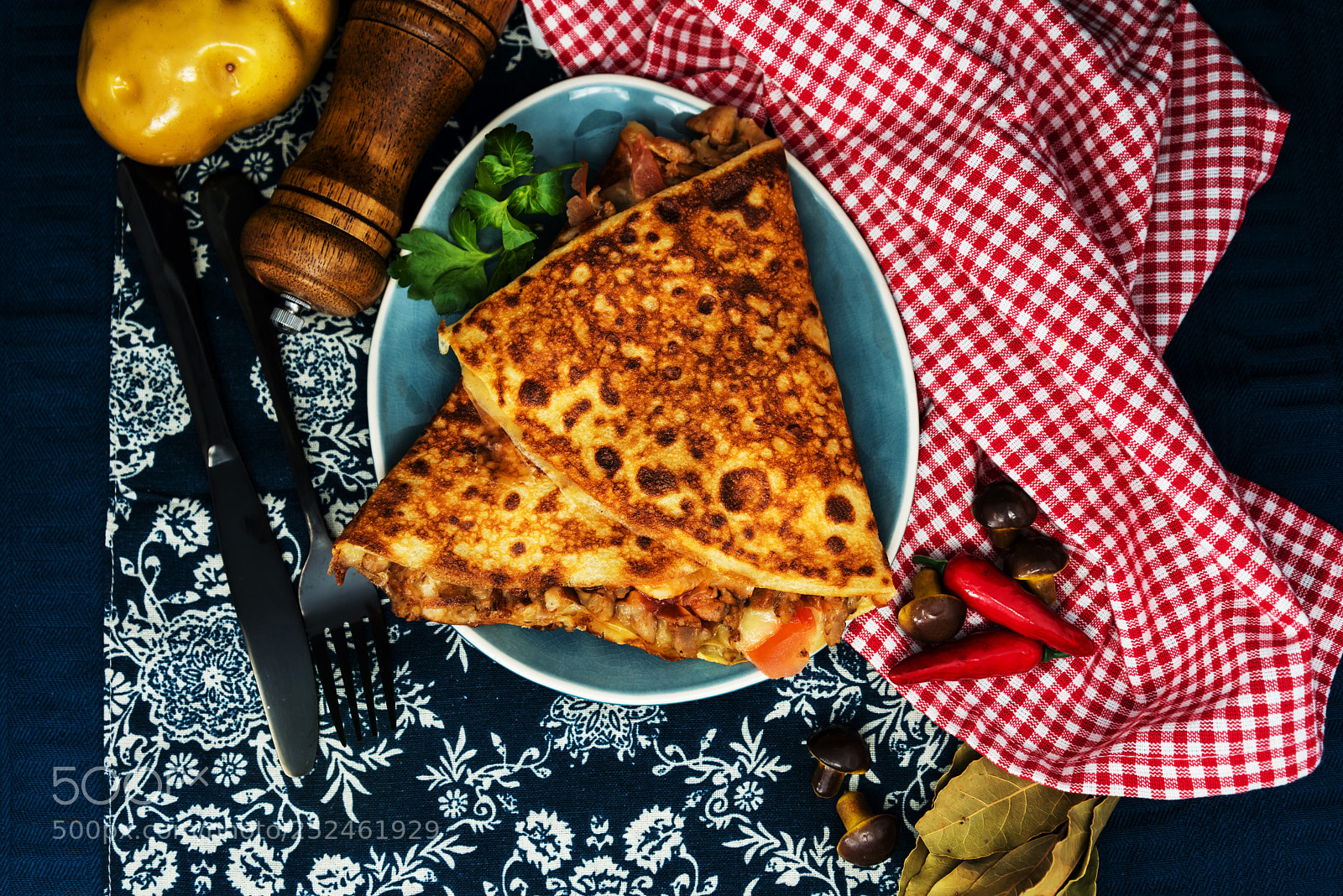 Nikon D800 sample photo. Homemade french buckwheat galette photography