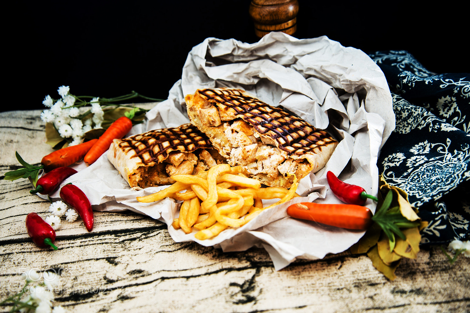 Nikon D800 sample photo. Mexican fajita wraps with photography