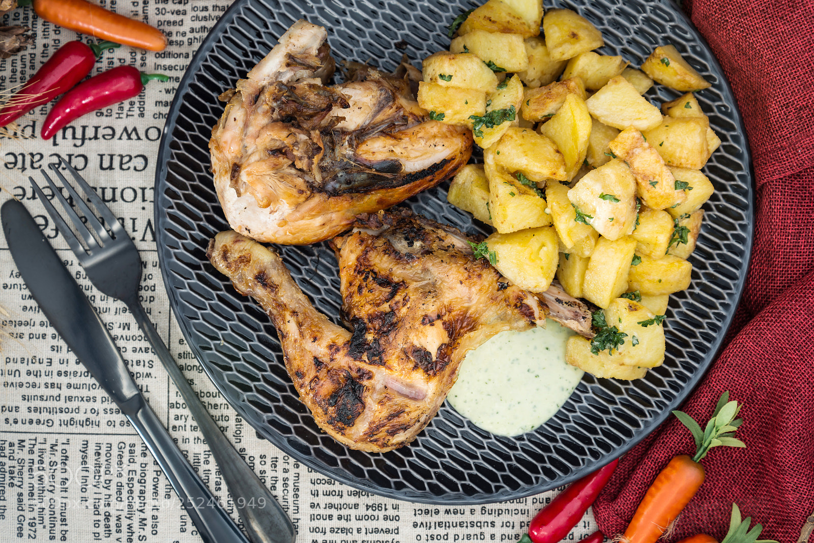 Nikon D800 sample photo. Roasted sleeves chicken with photography