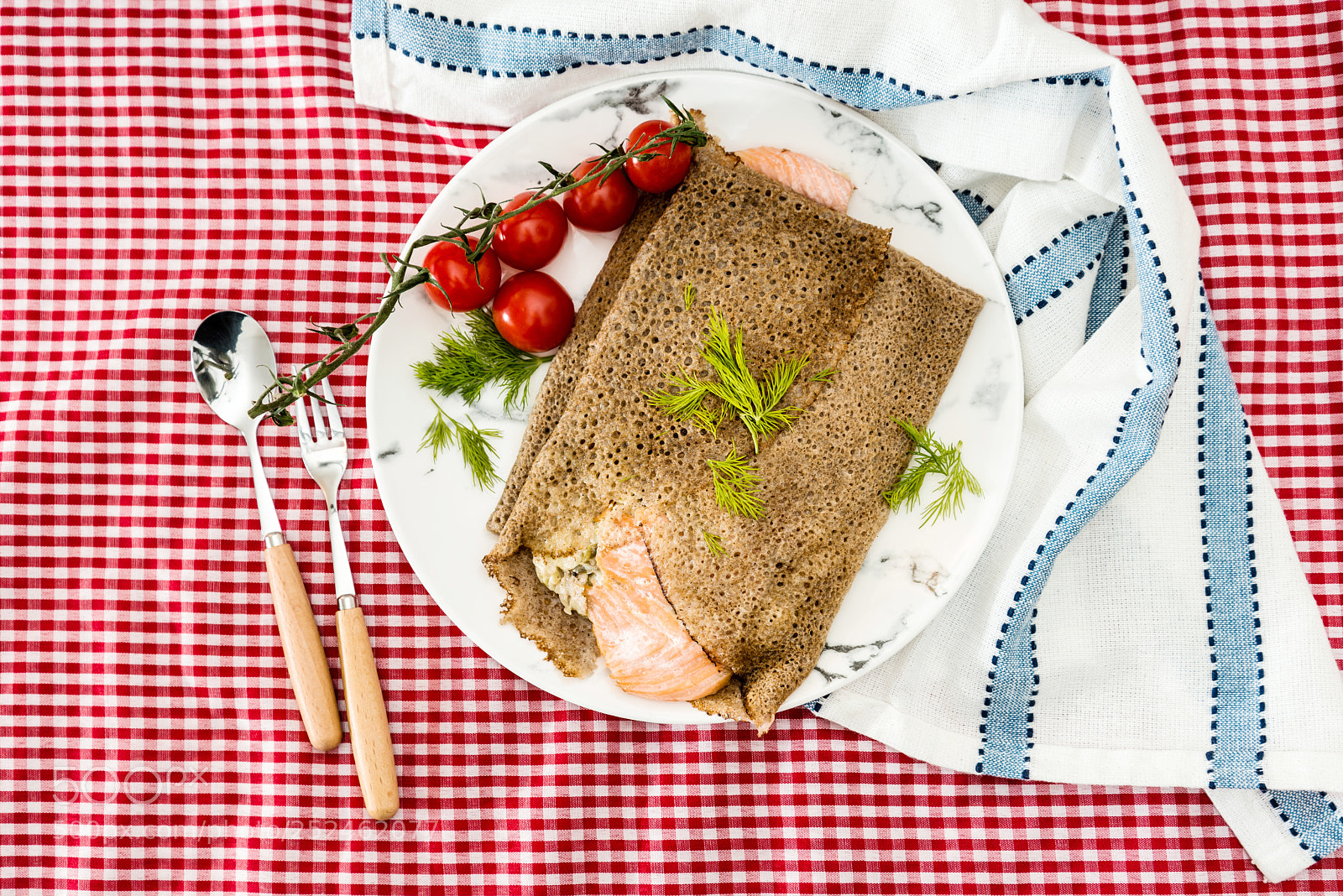 Nikon D800 sample photo. Homemade french buckwheat galette photography