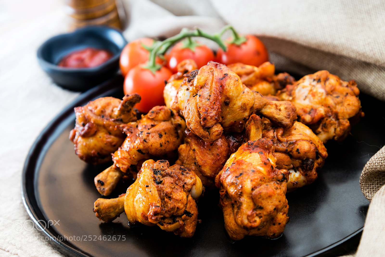 Nikon D800 sample photo. Roasted chicken legs bbq photography