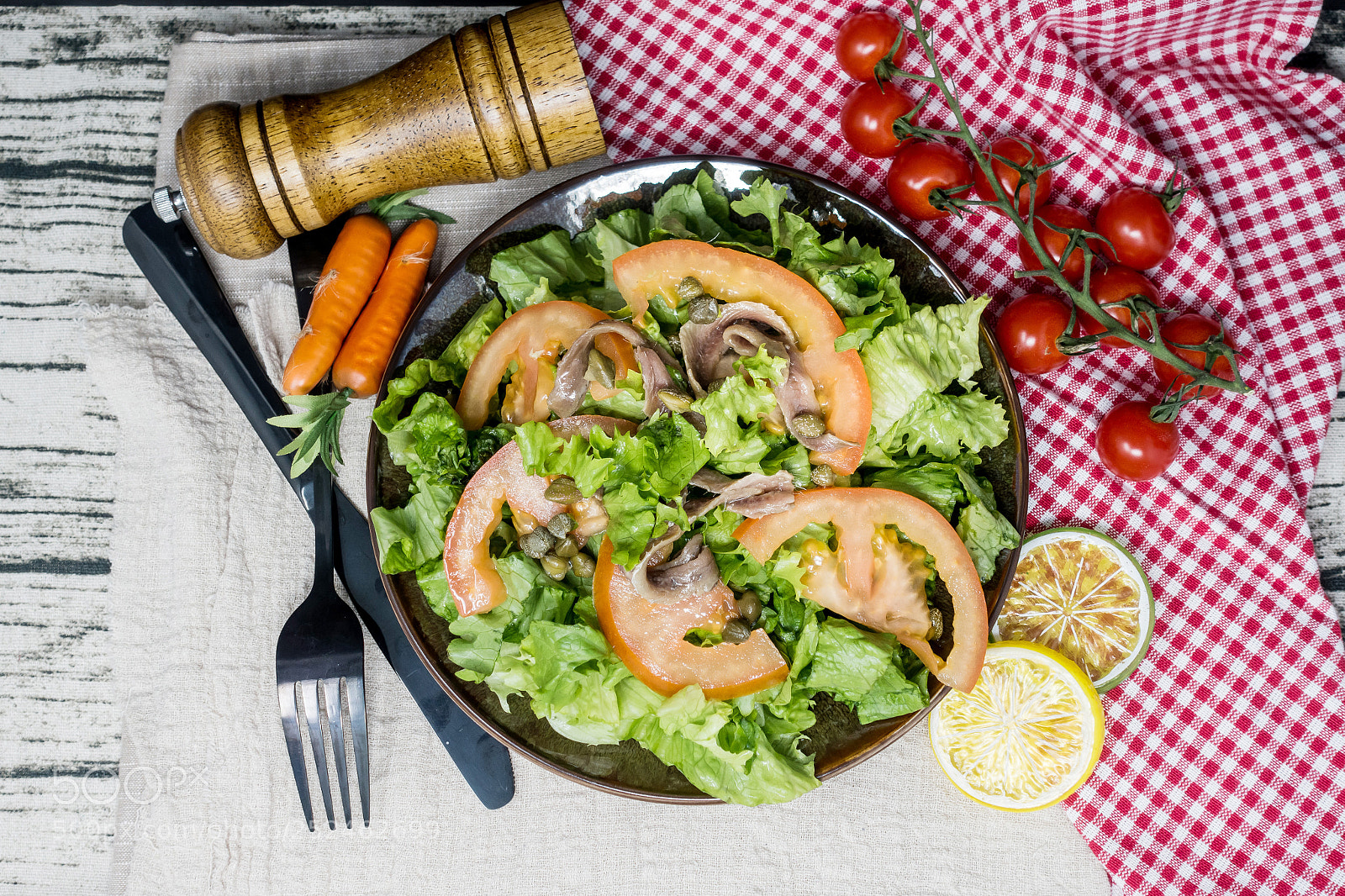Sony Cyber-shot DSC-RX100 IV sample photo. Raw fish salad and photography