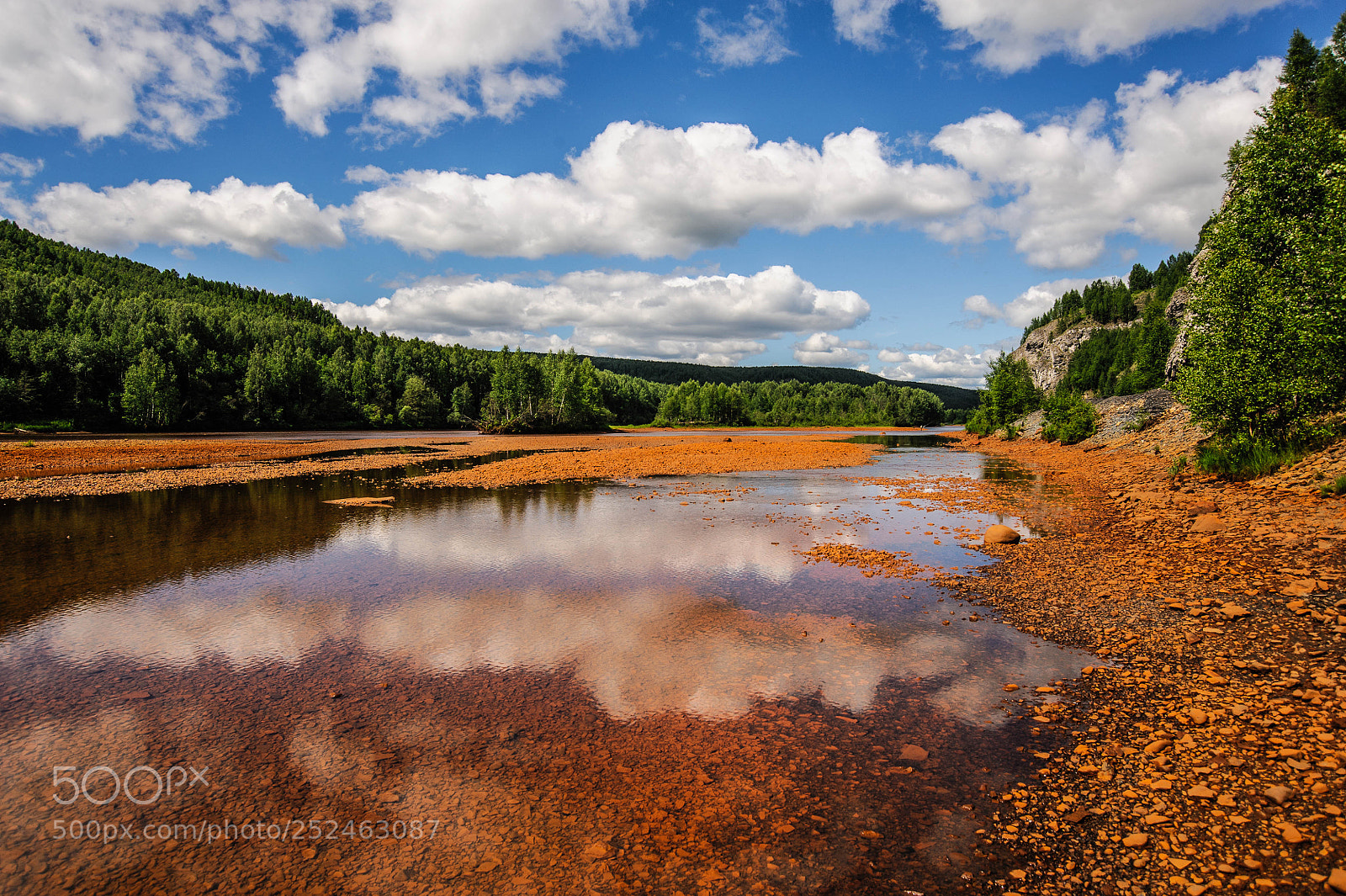 Nikon D700 sample photo. Косьва у Белой скалы окрашена шахтными водами photography