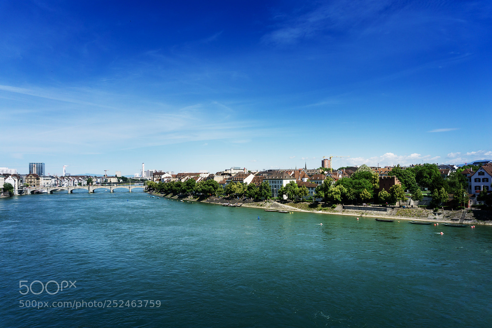 Sony a6000 sample photo. Rhine river in basel photography