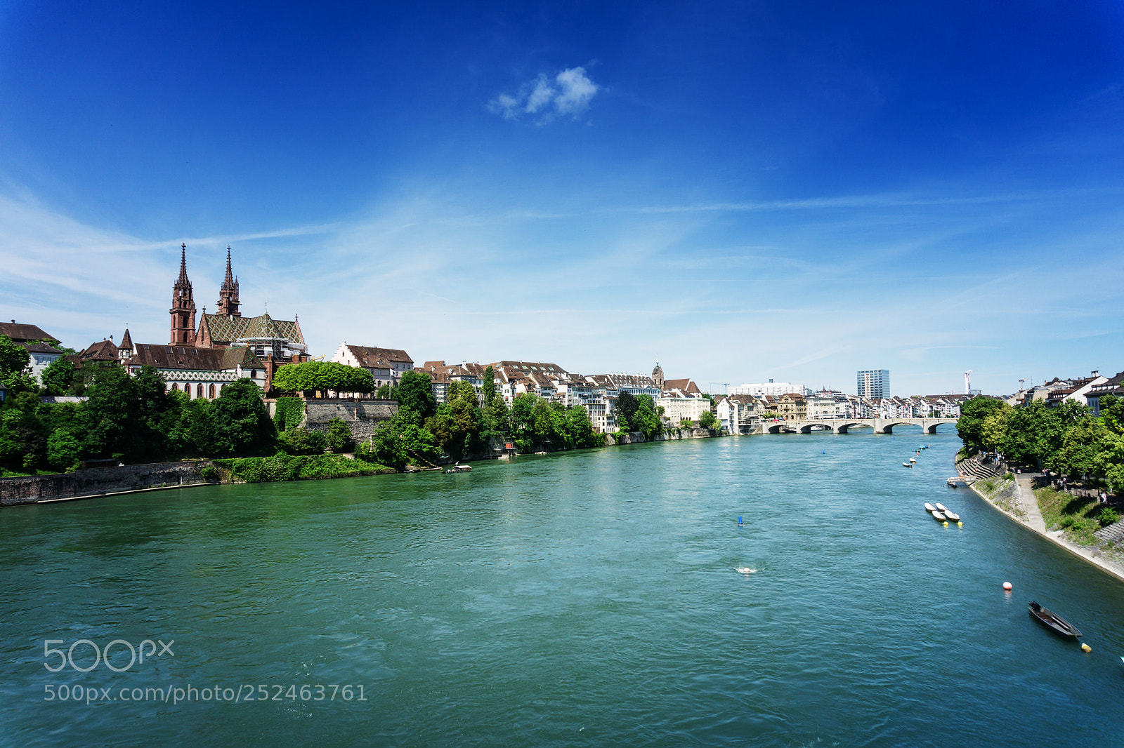 Sony a6000 sample photo. Rhine river in basel photography