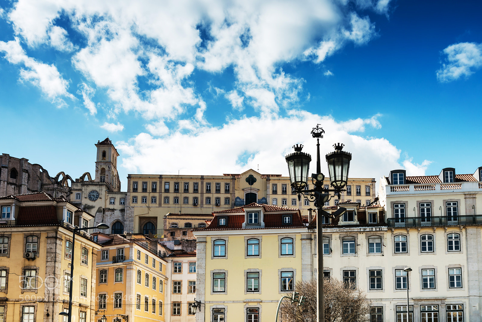 Nikon D800 sample photo. Rossio square in lisbon photography