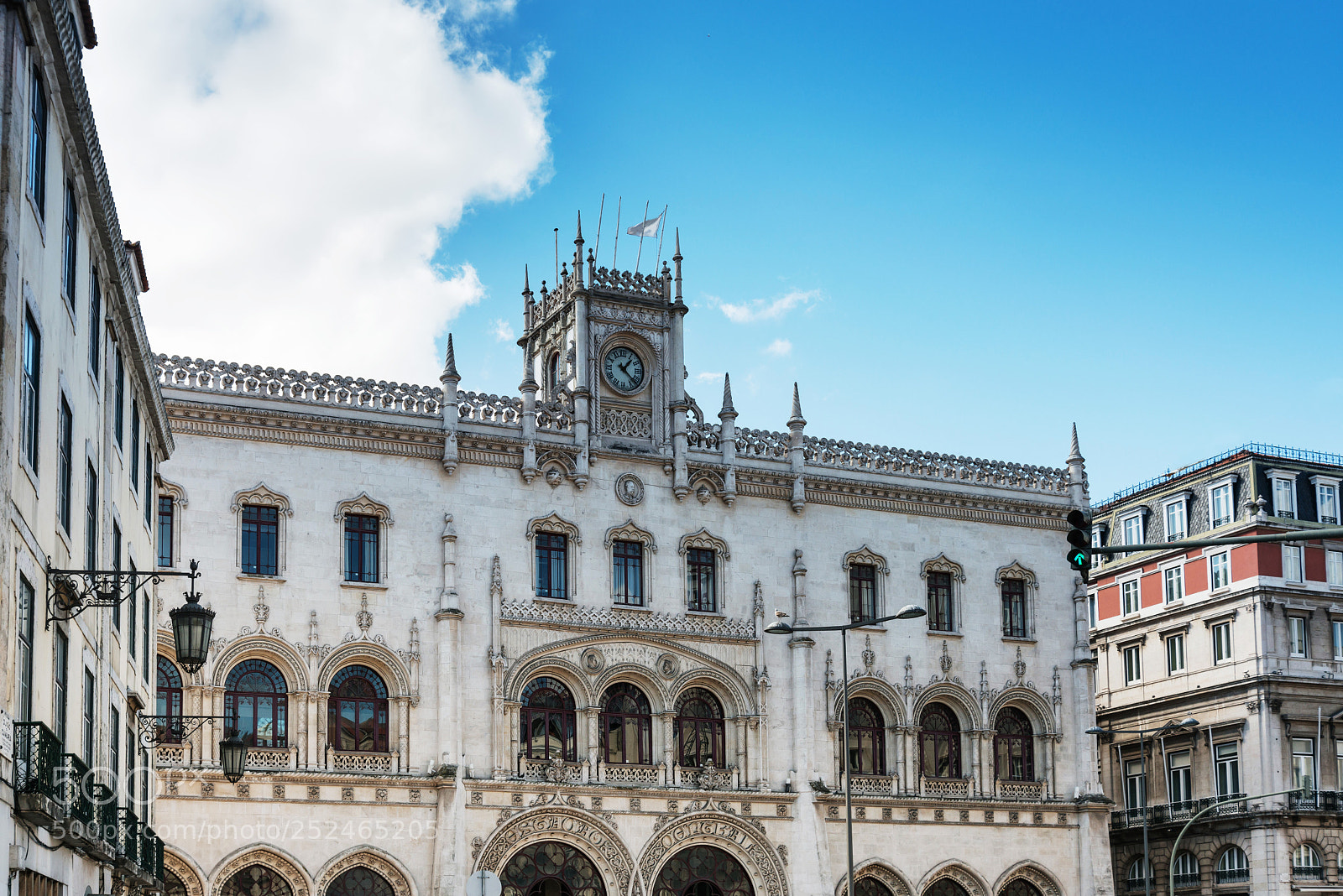Nikon D800 sample photo. Rossio square in lisbon photography