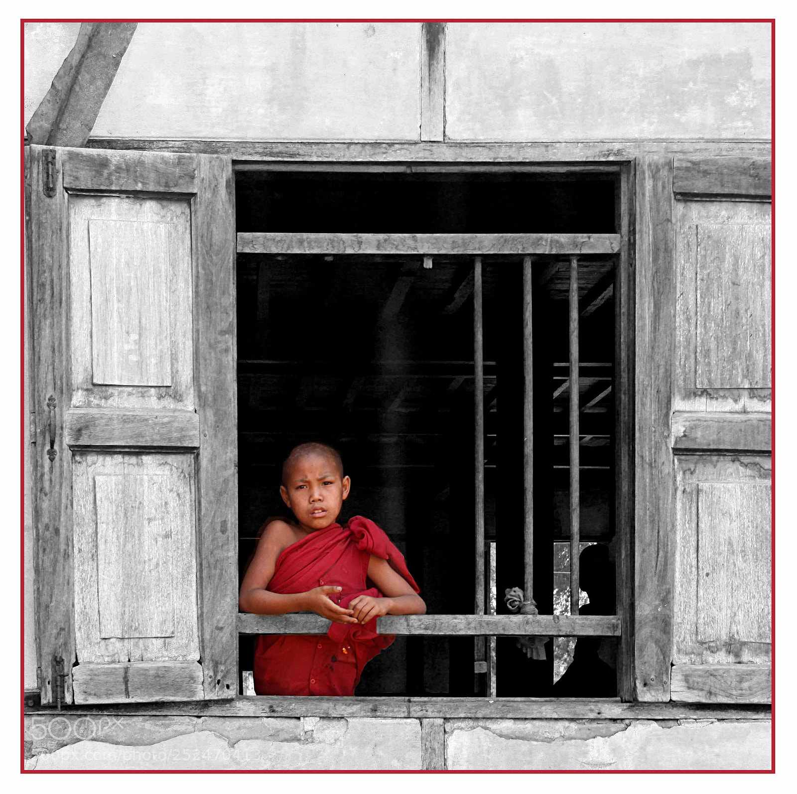 Canon EOS 50D sample photo. Young monk  myanmar photography