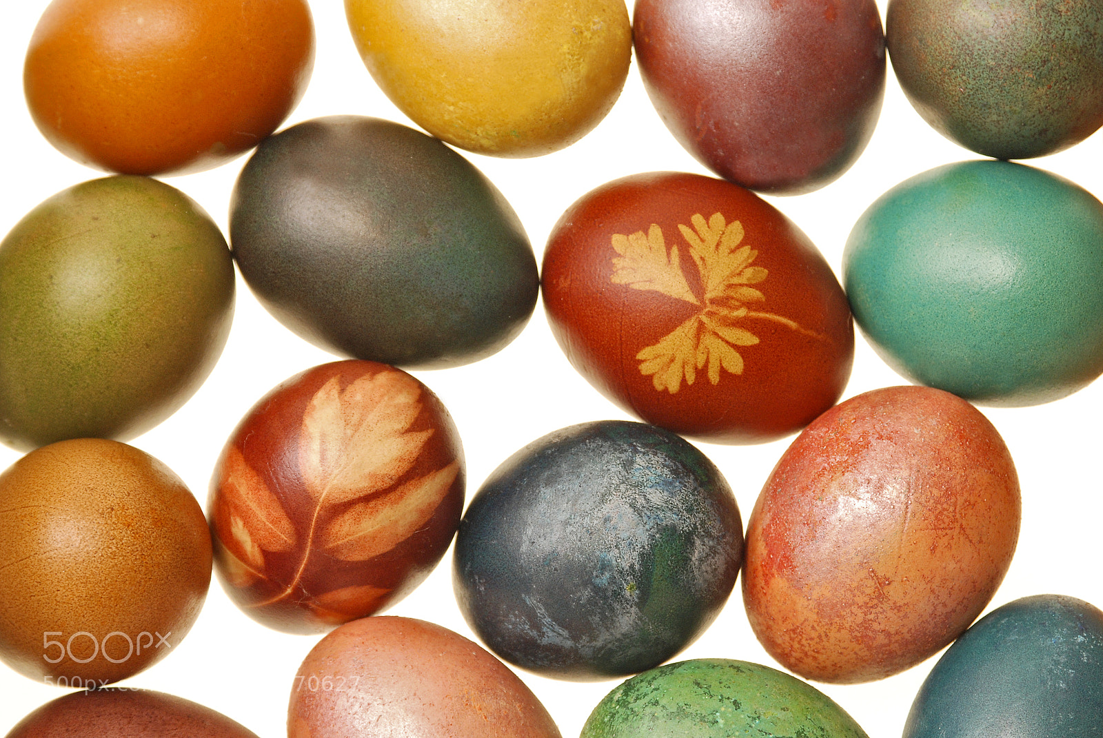 Nikon D80 sample photo. Easter eggs on white photography