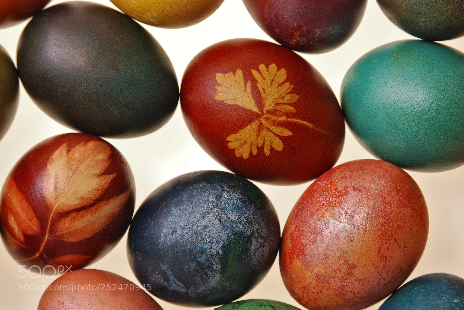 Nikon D80 sample photo. Easter eggs on white photography