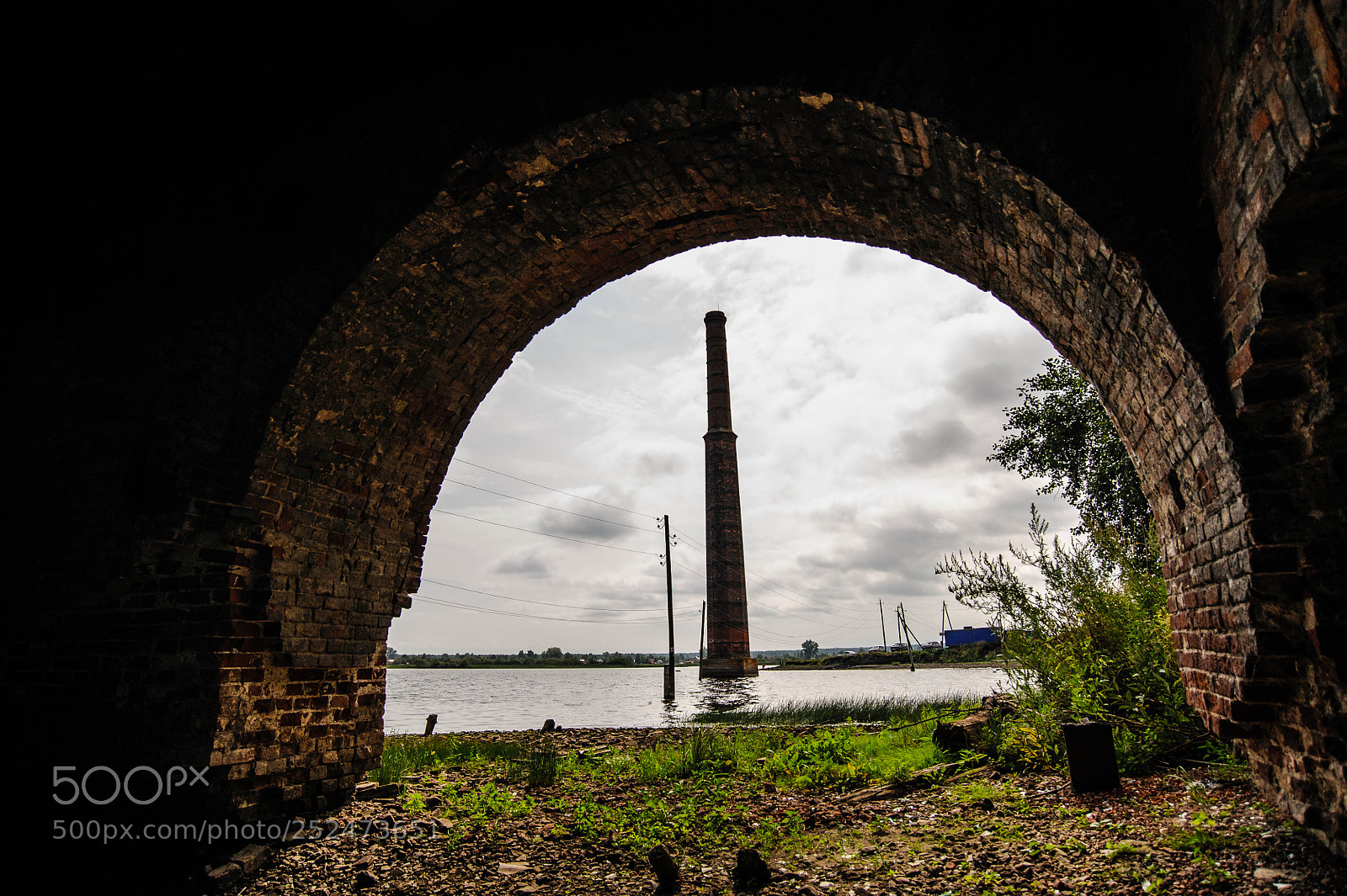 Nikon D700 sample photo. Затопленный завод в Пожве photography