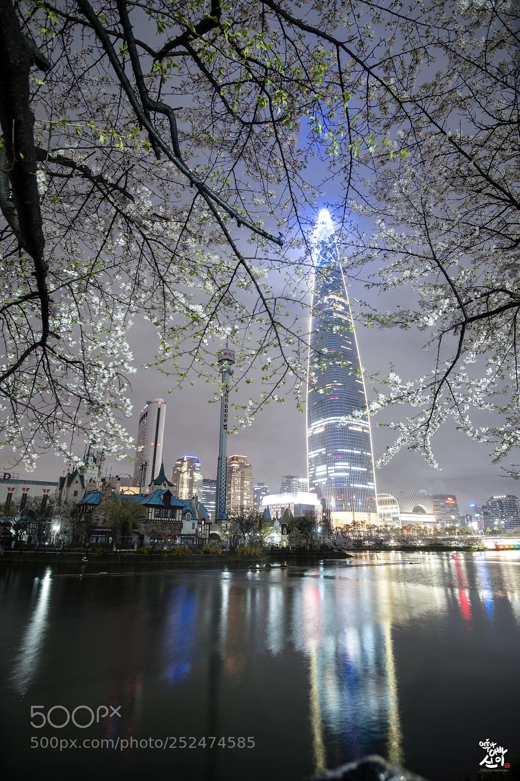 Fujifilm X-T2 sample photo. Seokchon lake night photography