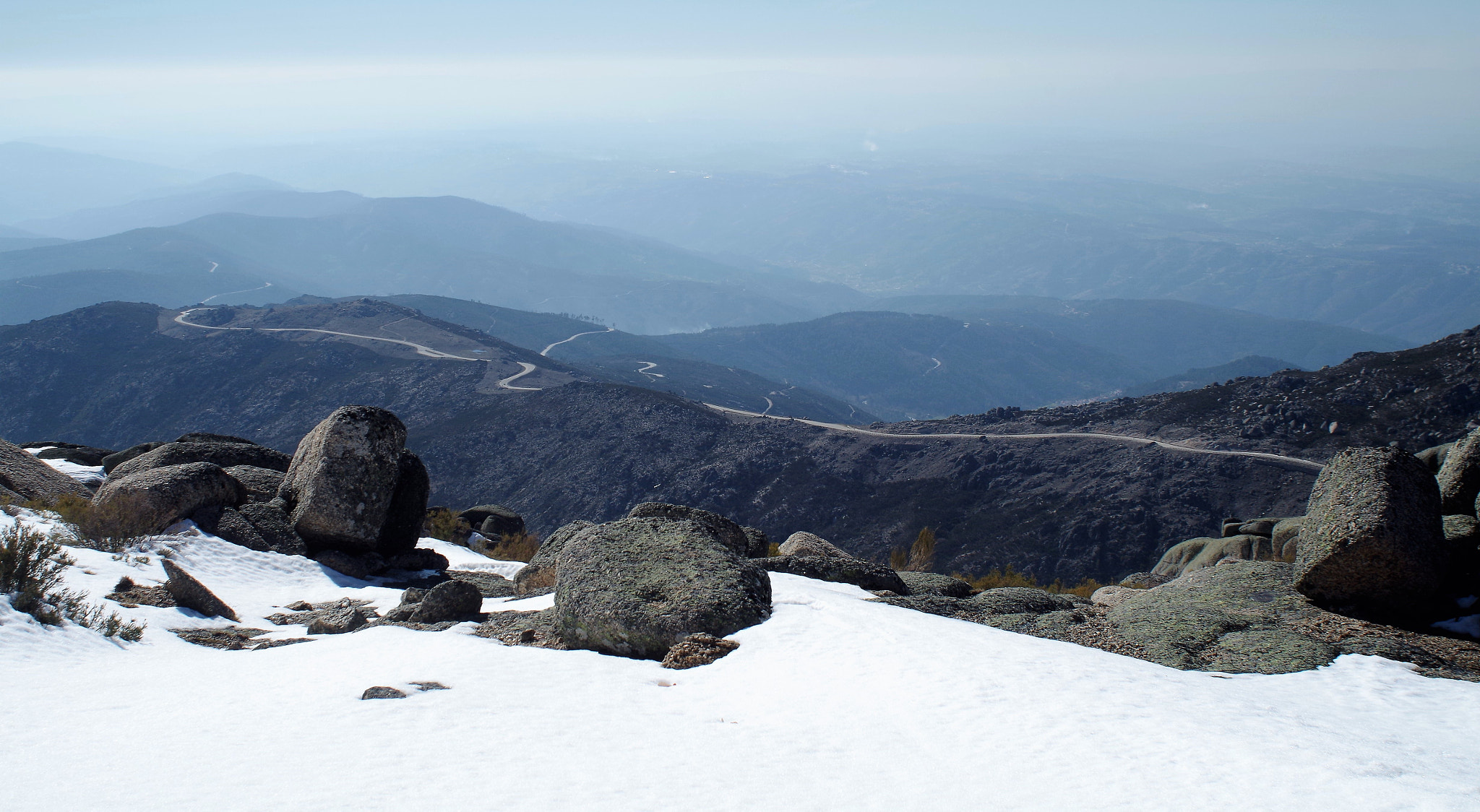 A Series Lens sample photo. The road we're travelling on photography