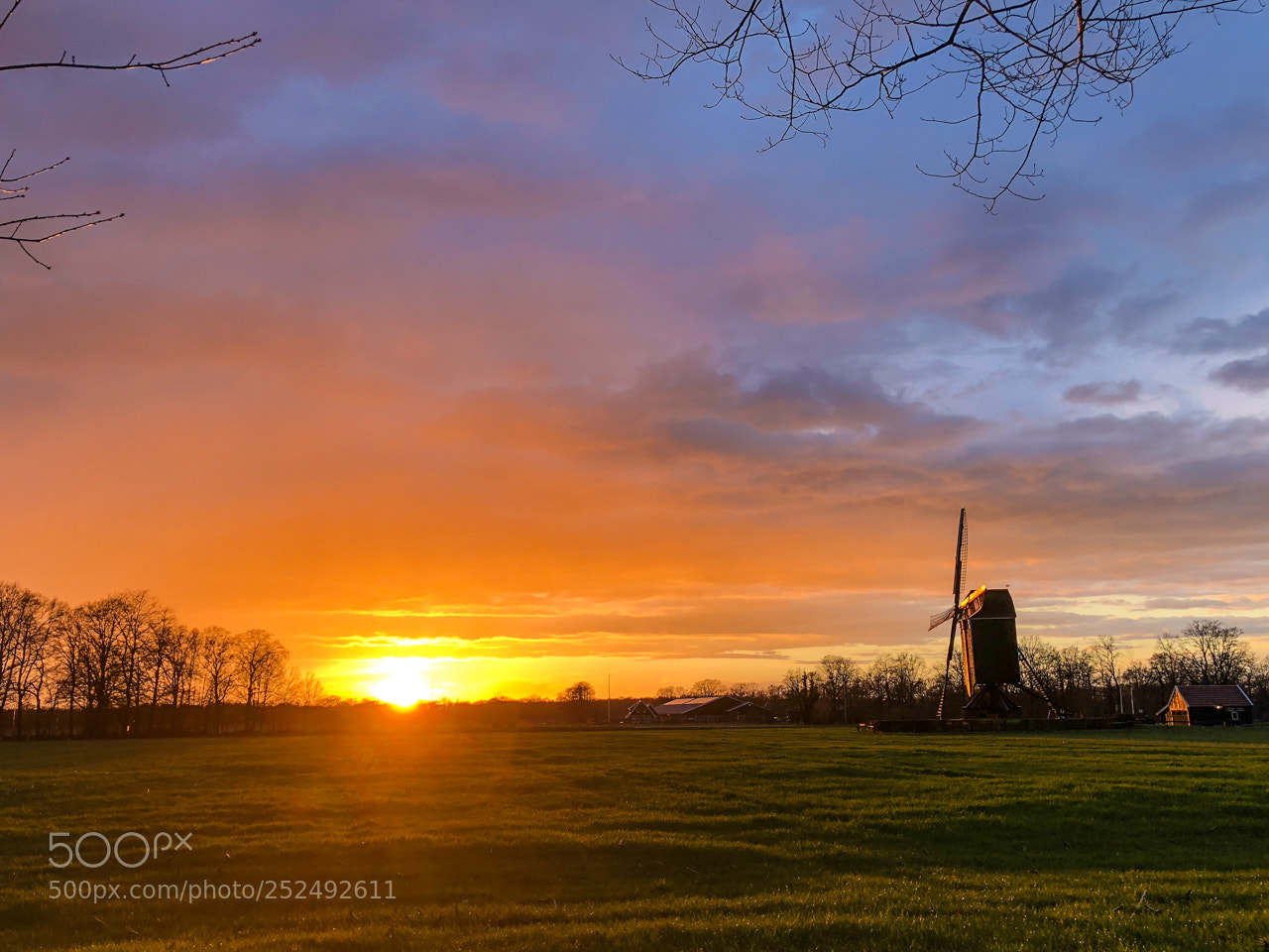 Apple iPhone 8 sample photo. Dutch sunset photography