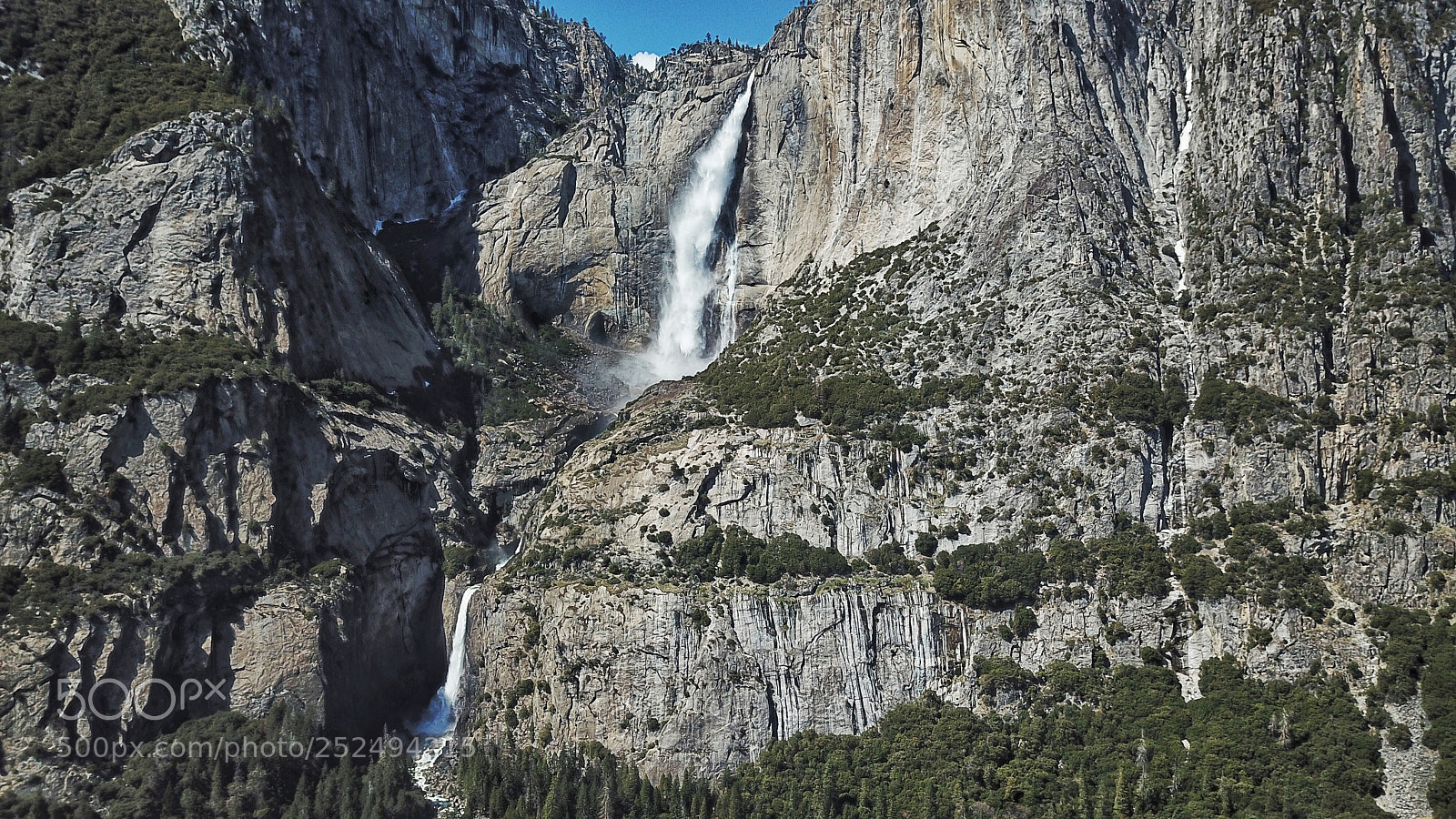 DJI FC220 sample photo. Yosemite falls photography