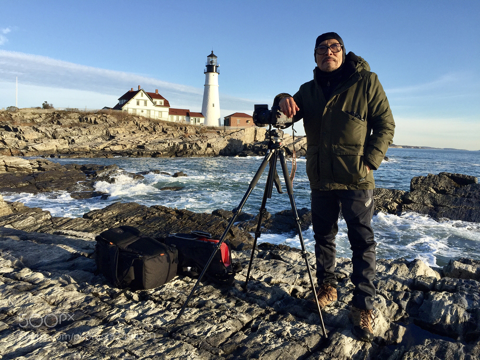 Apple iPhone 6 Plus sample photo. Lighthouse cape elizabeth. portland photography
