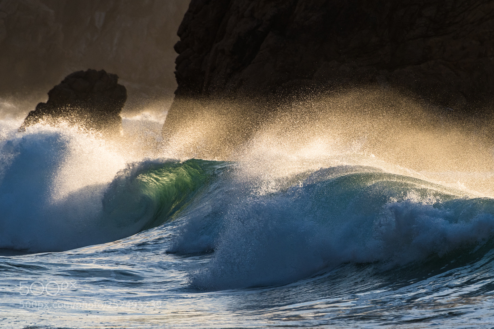 Nikon D850 sample photo. Evening waves photography