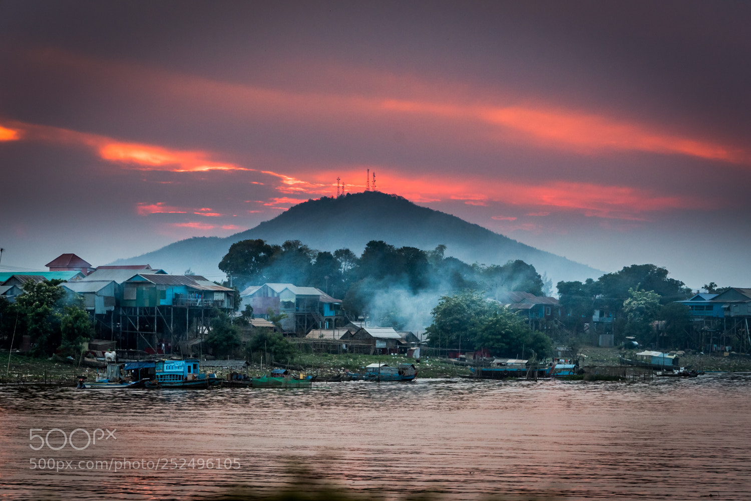 Nikon D810 sample photo. Burning fires at sunset photography