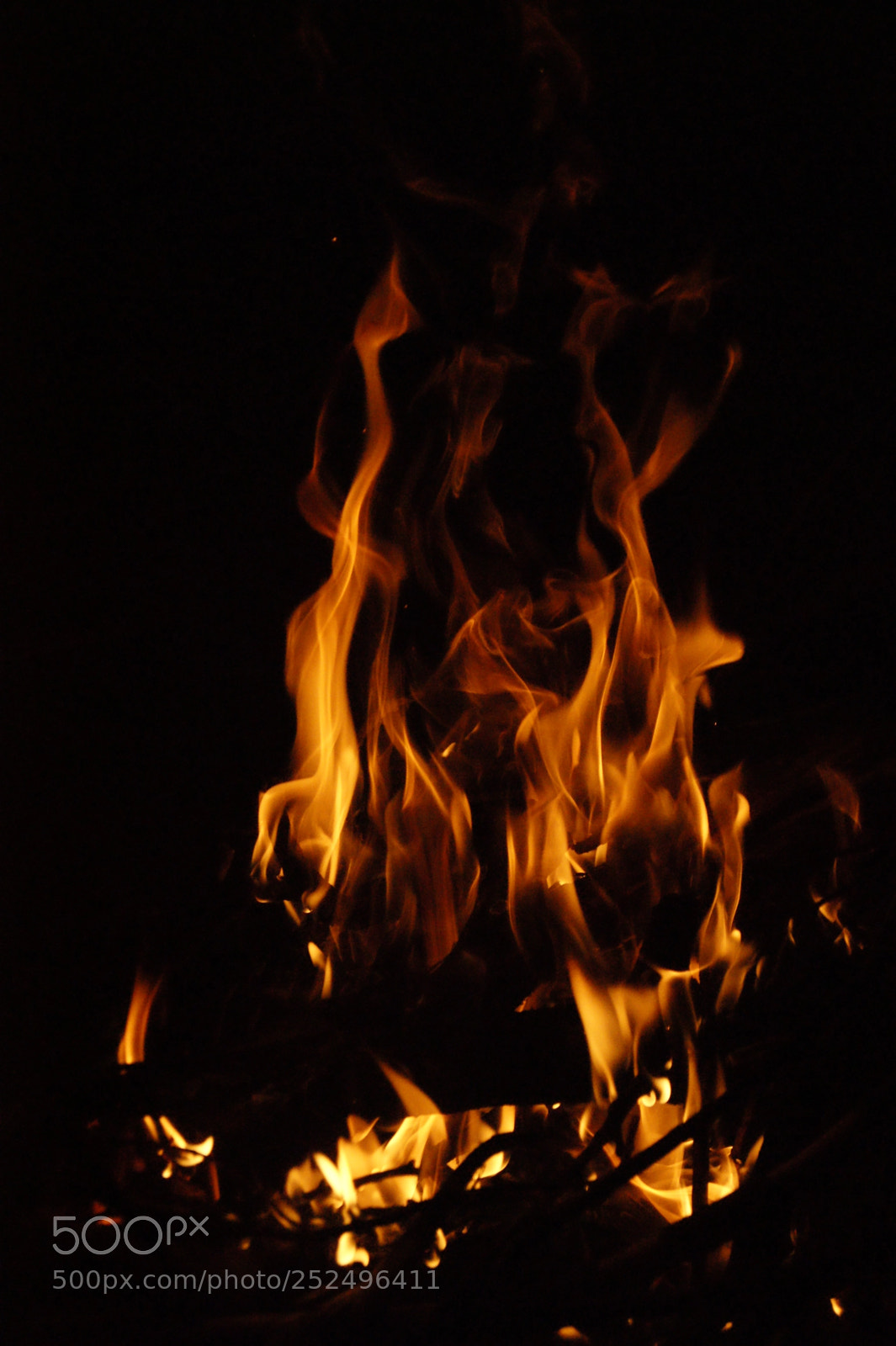 Sony Alpha DSLR-A290 sample photo. Fire light photography