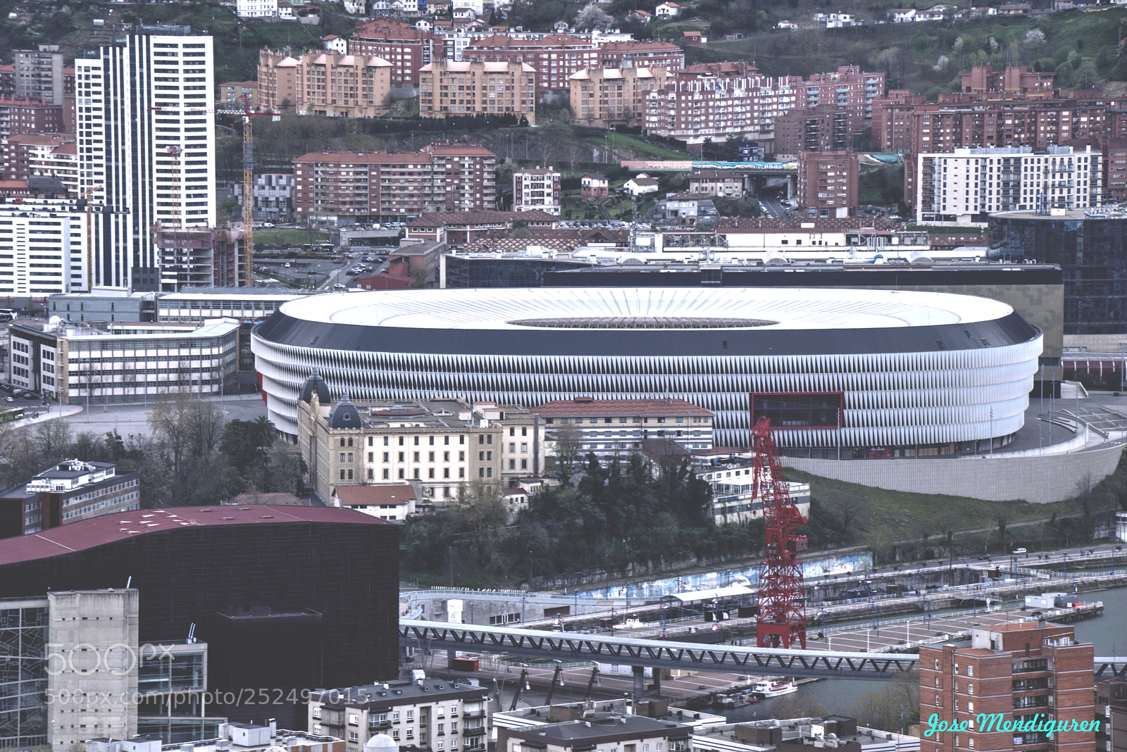 Nikon D5300 sample photo. San mames soccer stadium photography