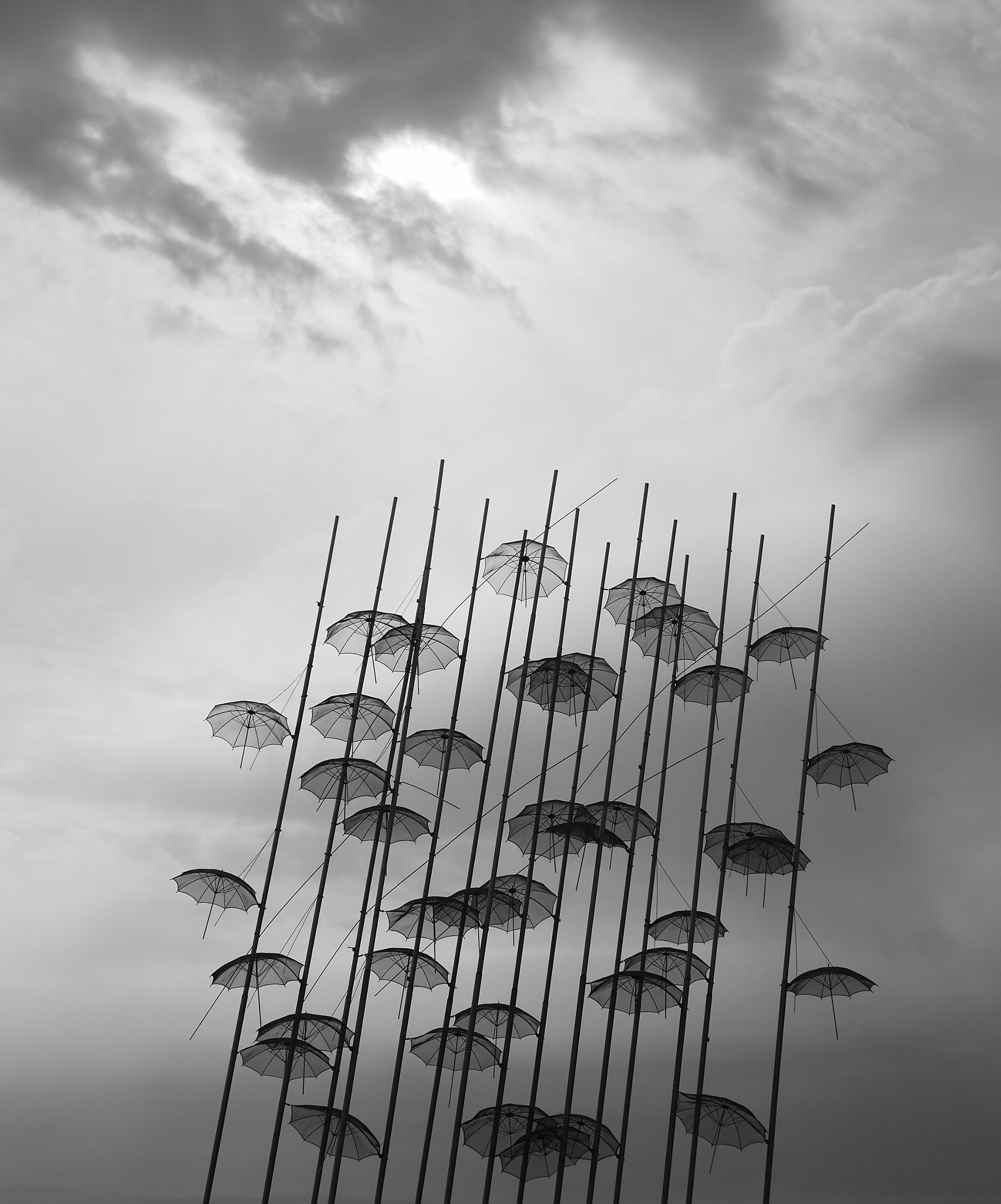 Olympus PEN E-PM2 sample photo. These umbrellas can't be ignored photography
