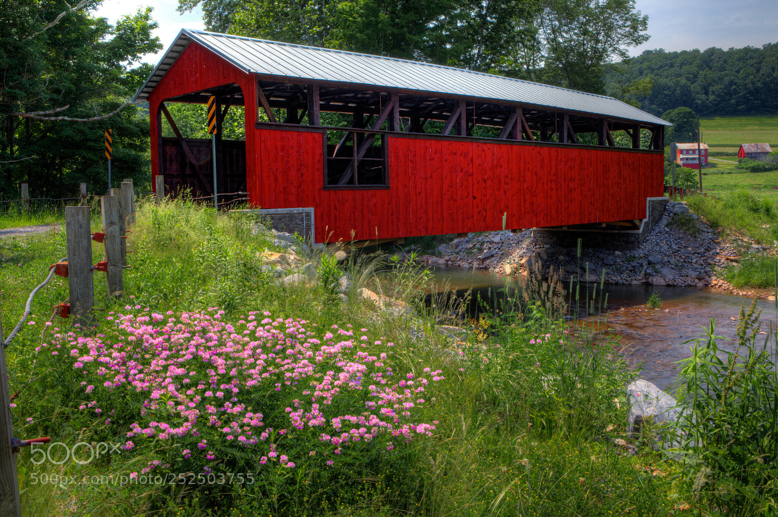 Canon EOS 5D Mark II sample photo. Lairdsville covered bridge in photography