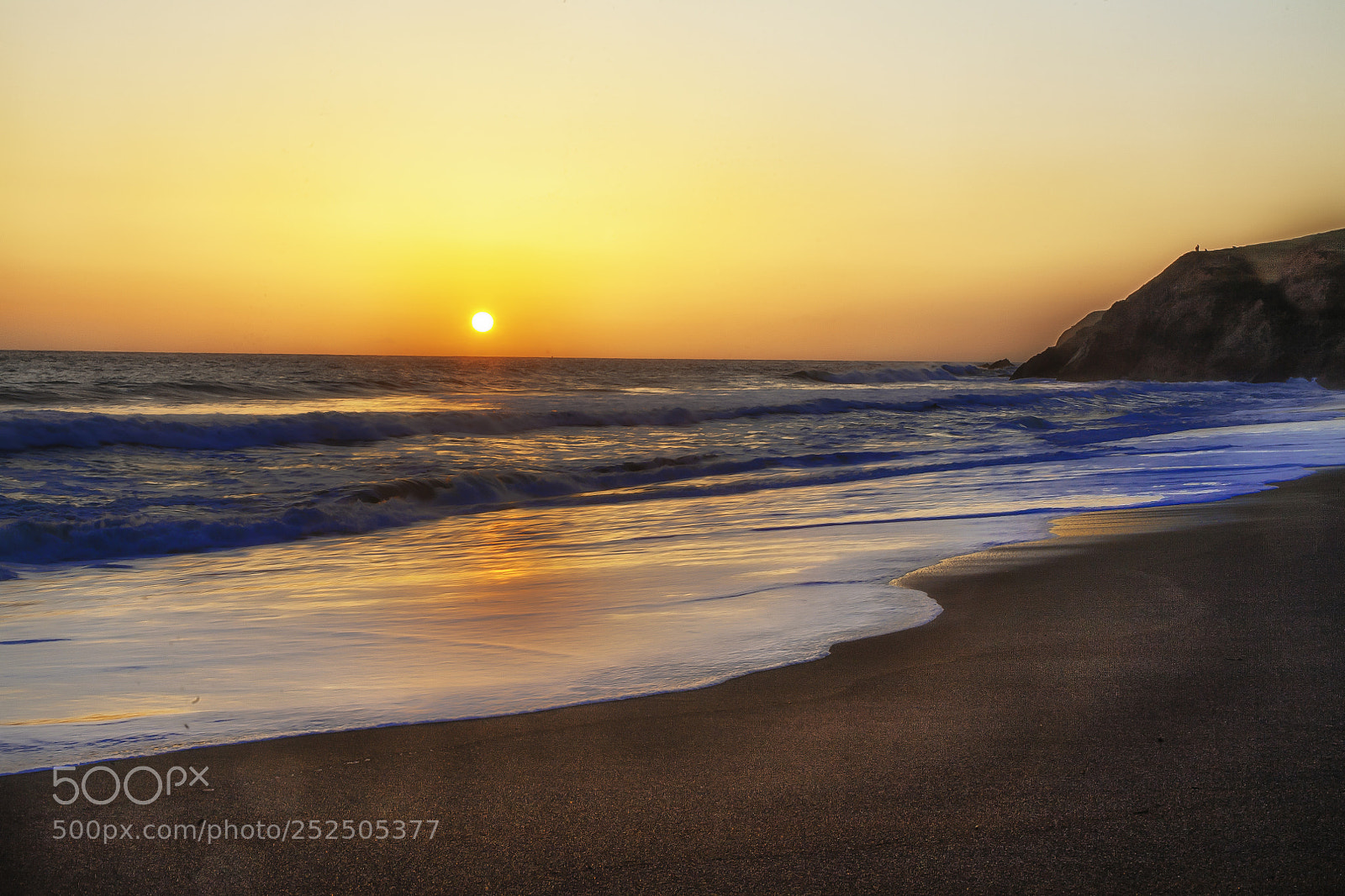 Canon EOS 5D sample photo. Sunset at rodeo beach photography