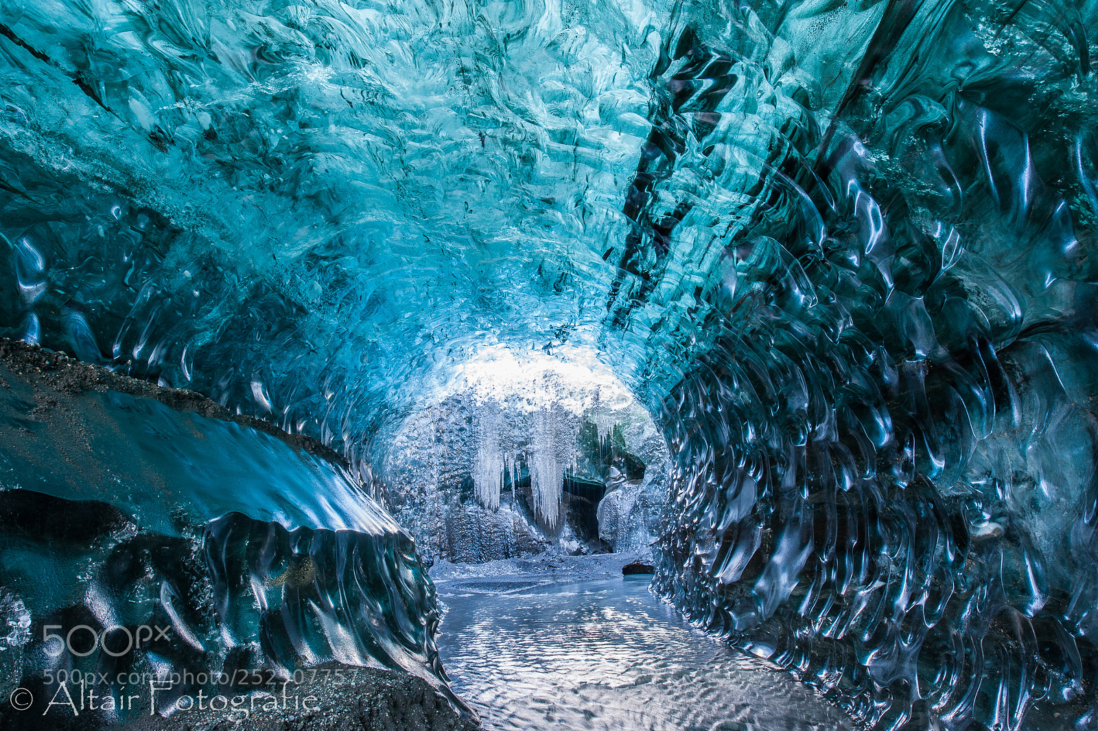 Nikon D700 sample photo. Blue ice cave photography
