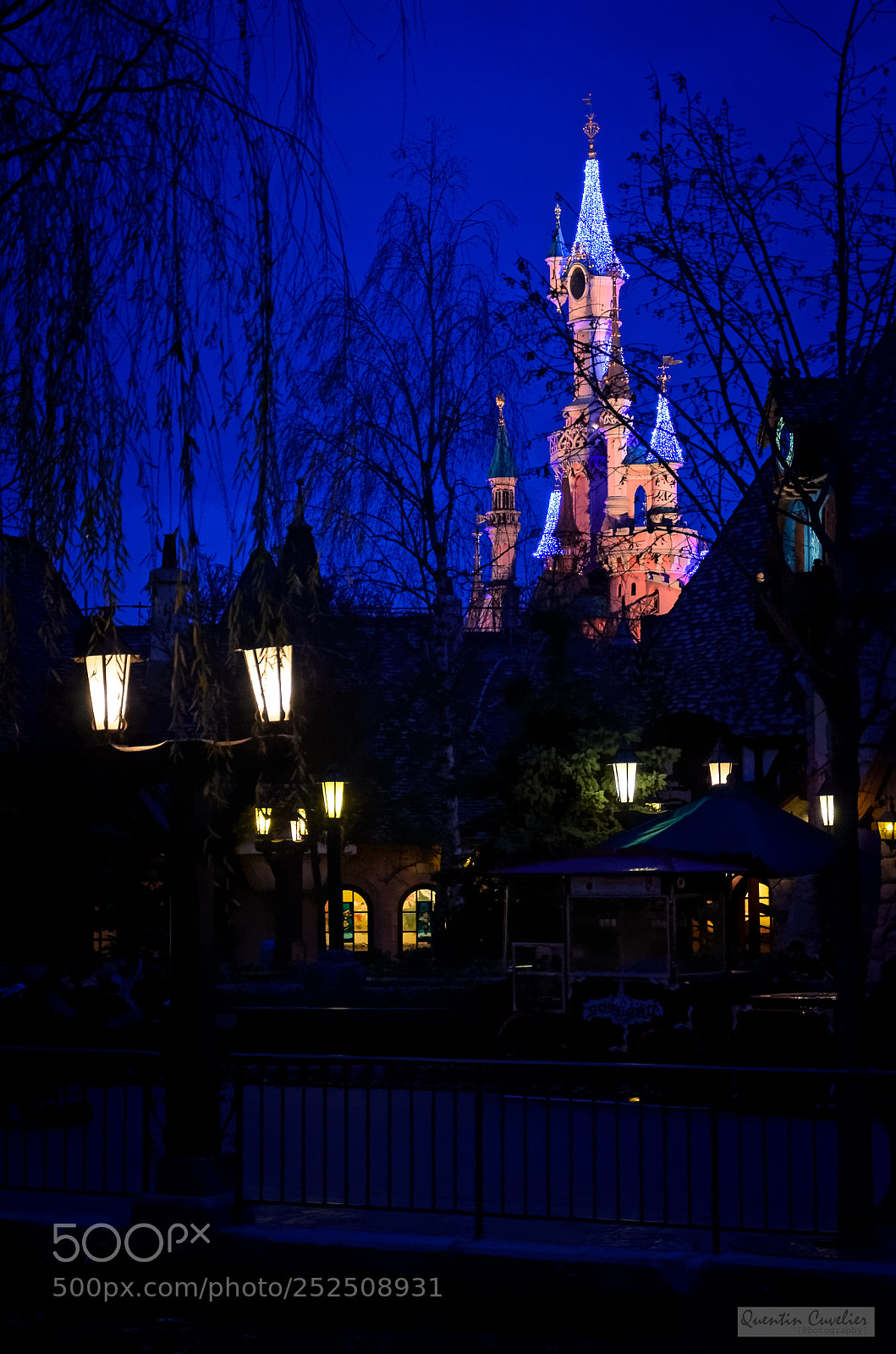 Nikon D7000 sample photo. Disneyland paris night photography