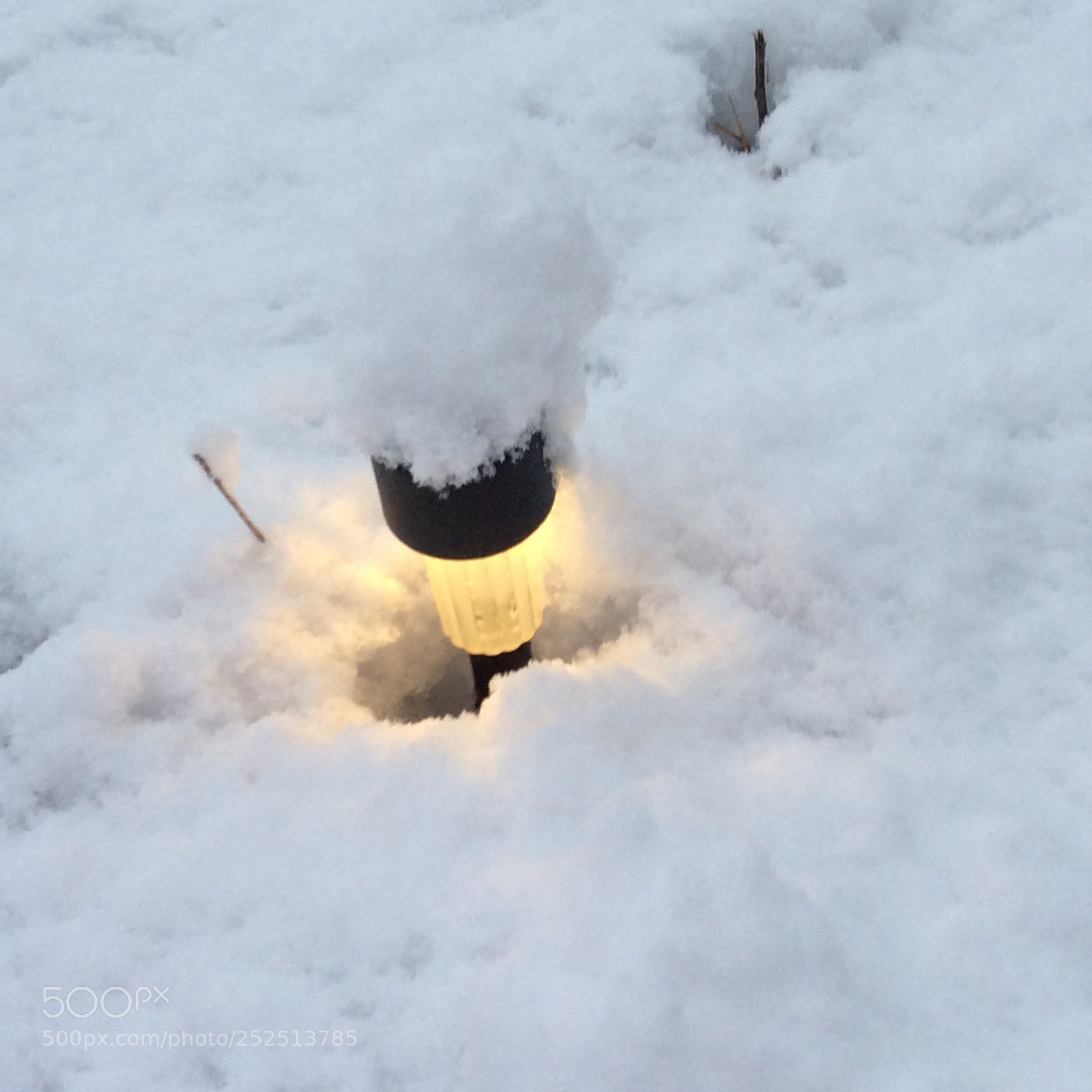 Apple iPad mini 2 sample photo. Snow covered light  photography