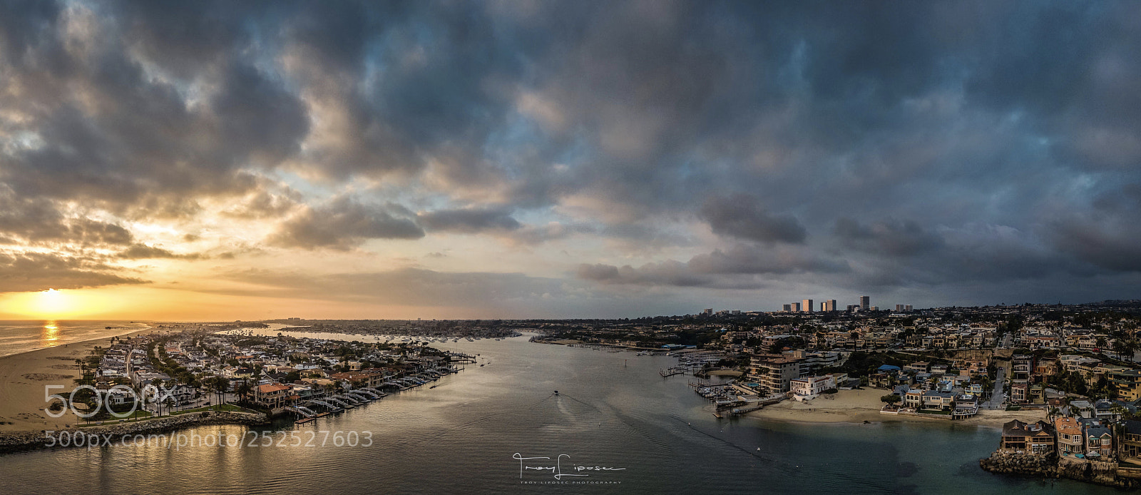 DJI FC220 sample photo. Newport beach panorama photography