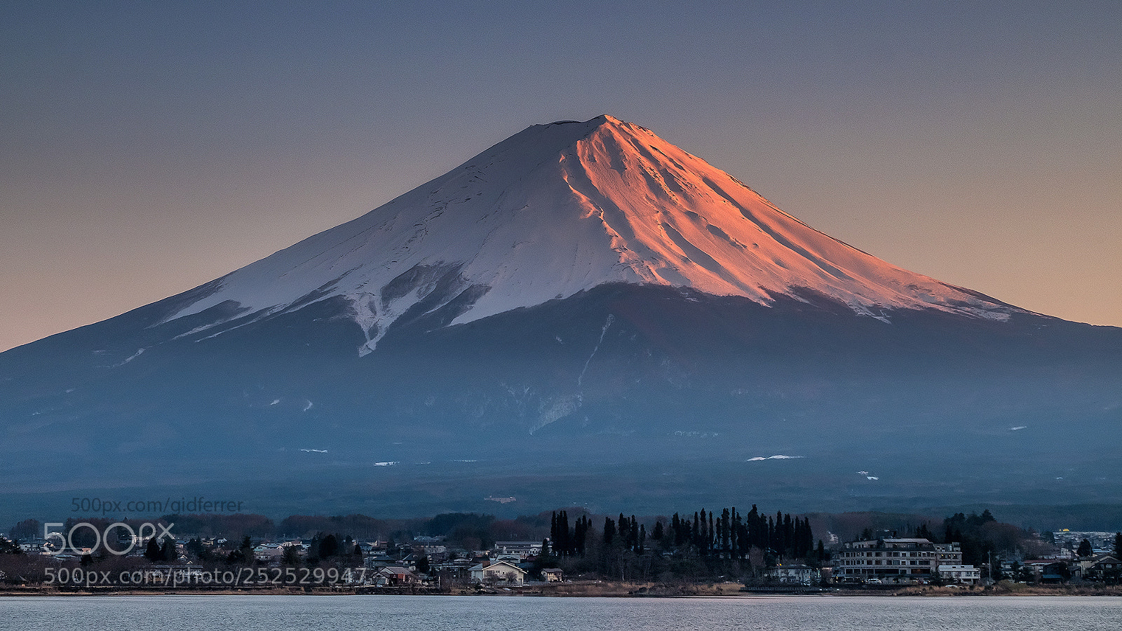 Fujifilm X-T2 sample photo. Fujisan sunsets last glow photography
