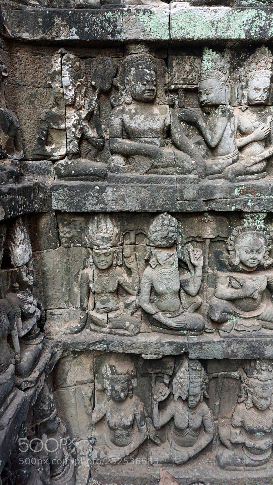 Sony a6000 sample photo. Angkor wat wall figures photography