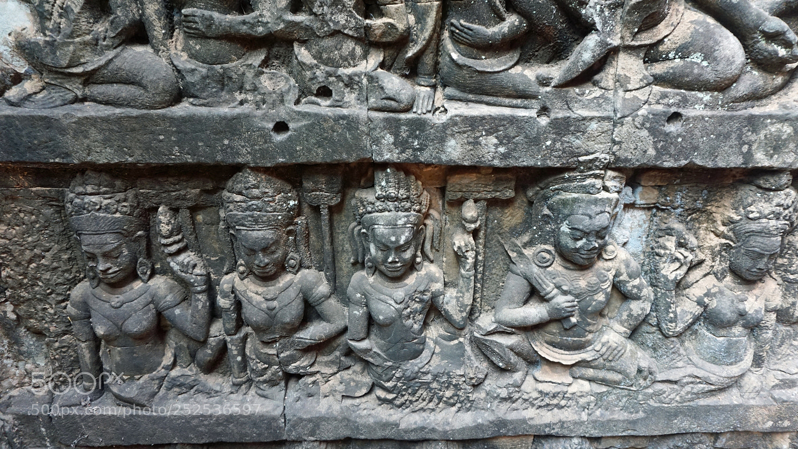Sony a6000 sample photo. Angkor wat wall figures photography