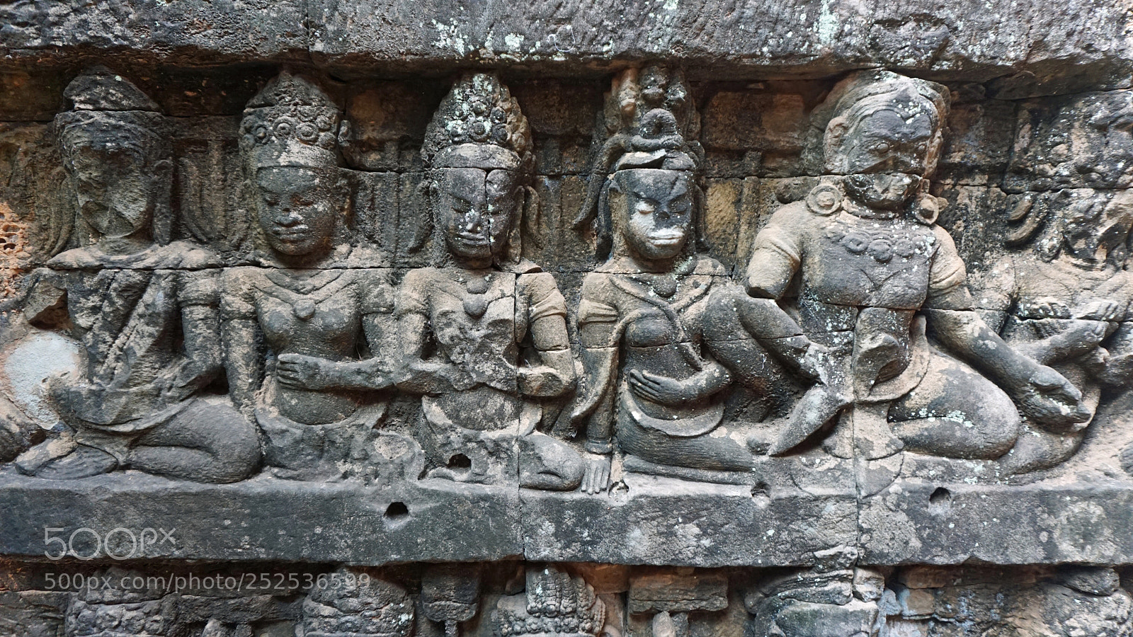 Sony a6000 sample photo. Angkor wat wall figures photography