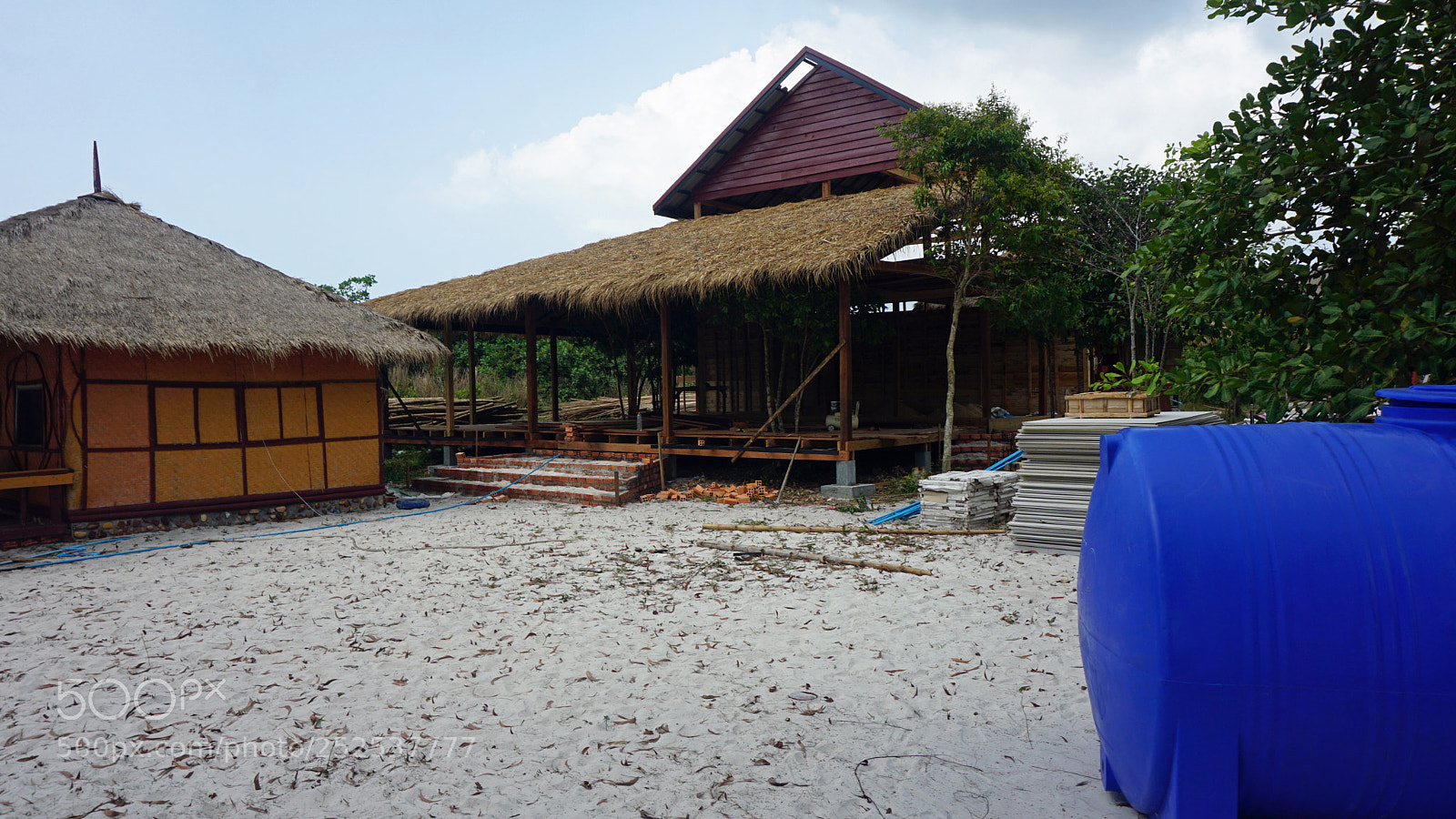 Sony a6000 sample photo. Koh rong beach huts photography