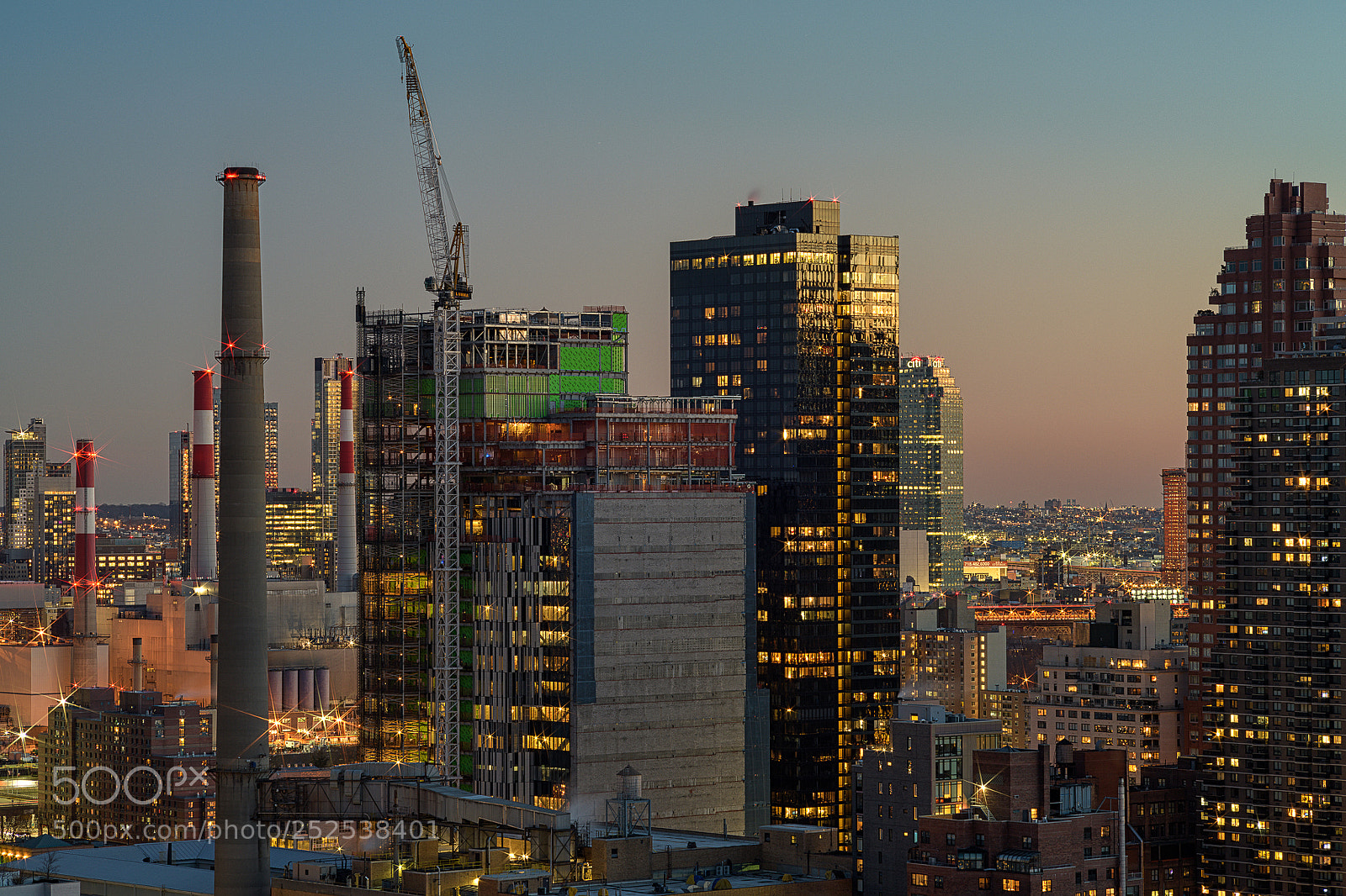 Nikon D850 sample photo. Dusk smokestack photography