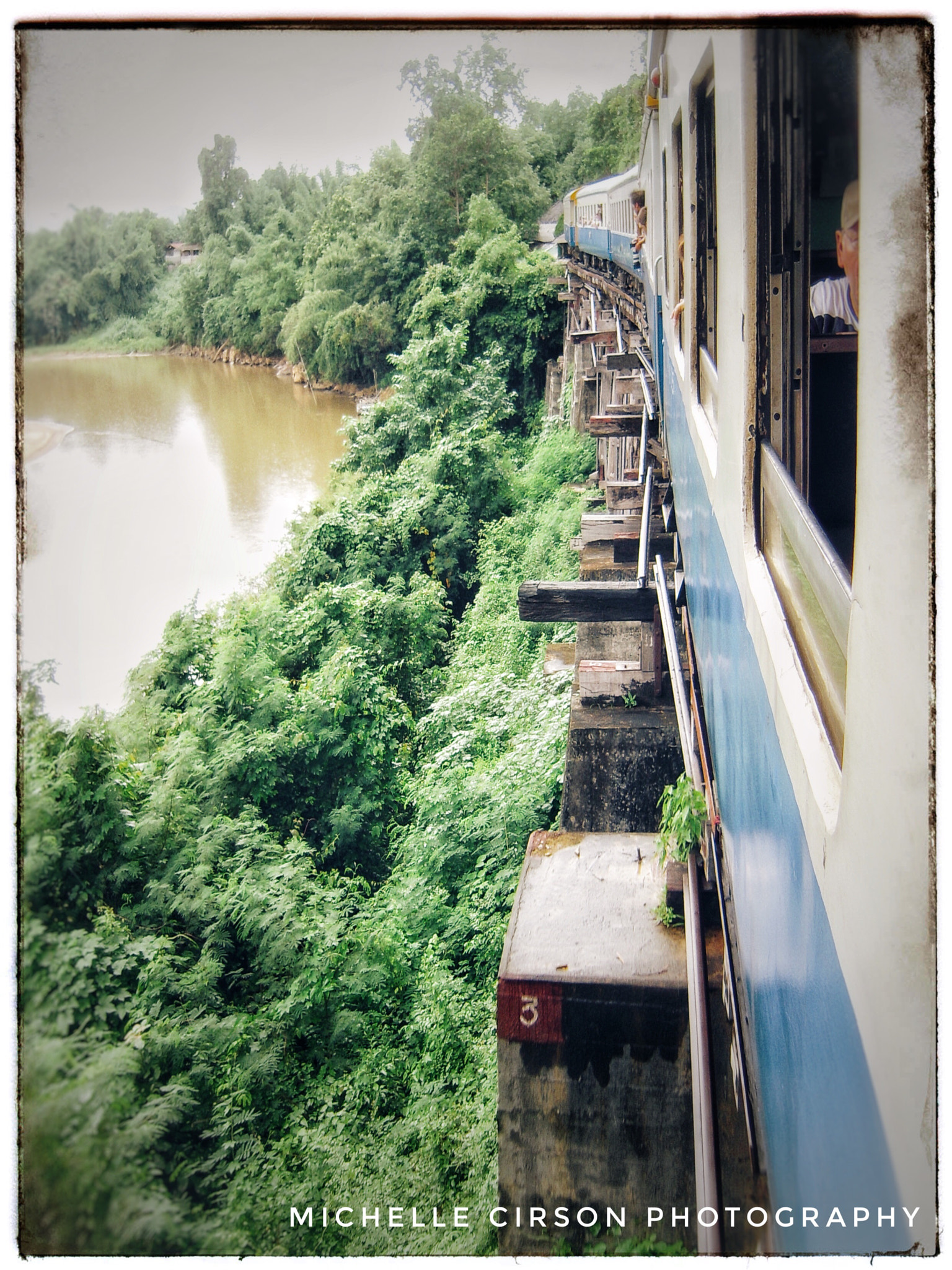 Nikon Coolpix S600 sample photo. Train ride along river kwai bangkok photography