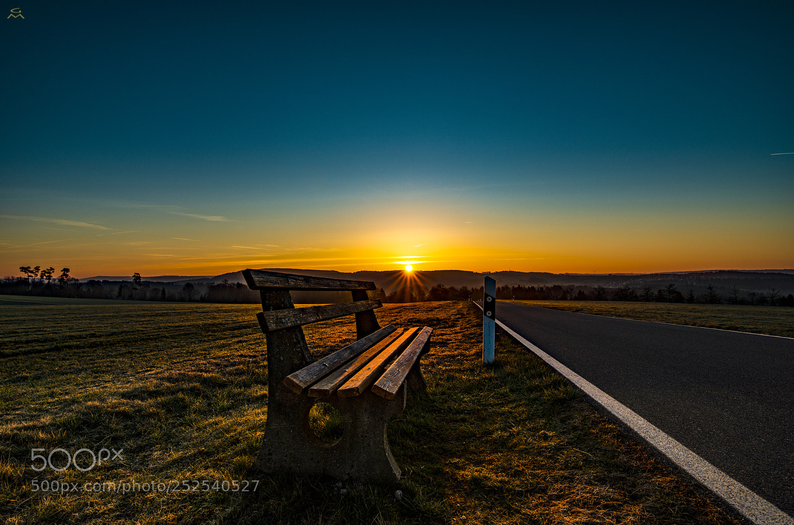 Nikon D800 sample photo. Sunrise bench photography
