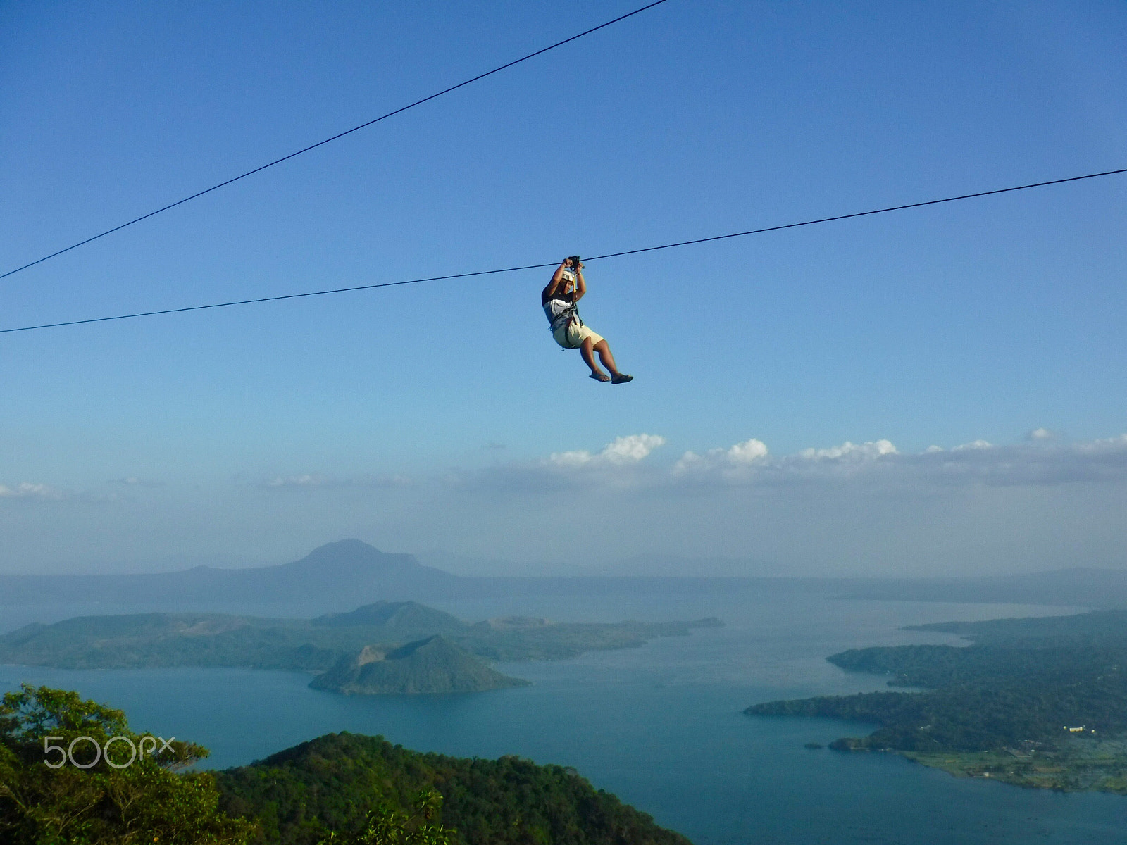 Fujifilm FinePix XP90 XP91 XP95 sample photo. Zip line, tagaytay, philippines photography