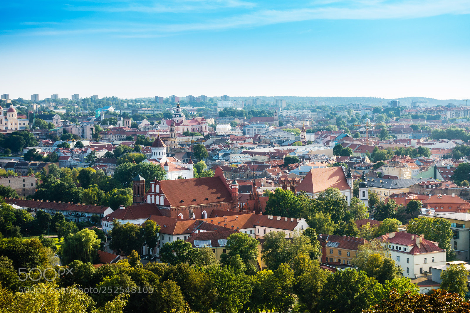 Sony Cyber-shot DSC-RX100 IV sample photo. Overlooking old town vilnius photography