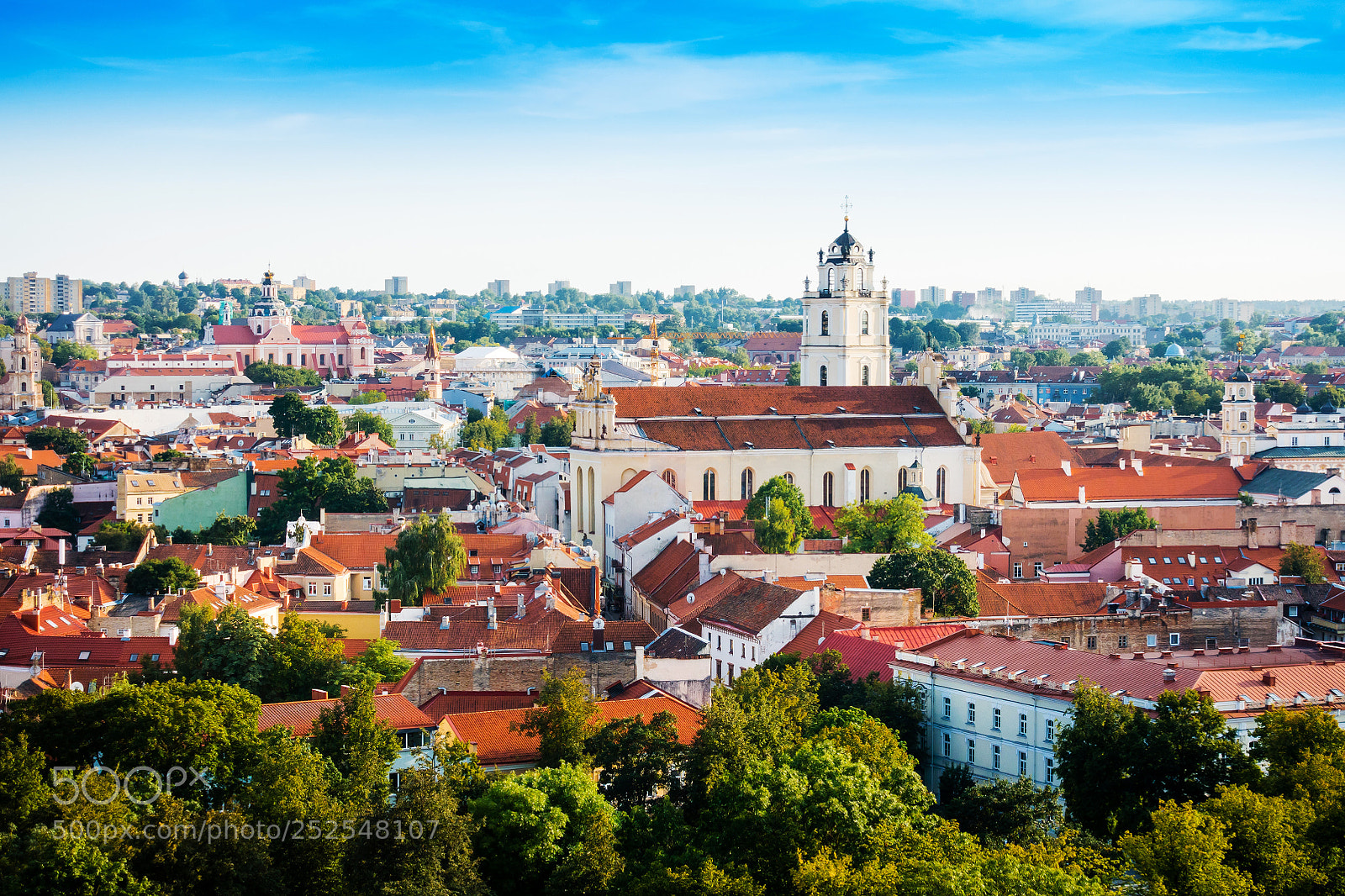 Sony Cyber-shot DSC-RX100 IV sample photo. Overlooking old town vilnius photography
