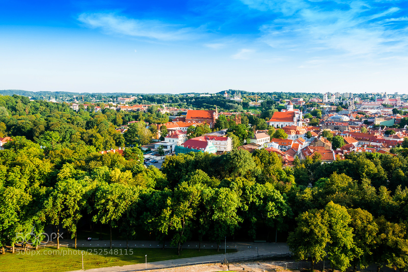 Sony Cyber-shot DSC-RX100 IV sample photo. Overlooking old town vilnius photography
