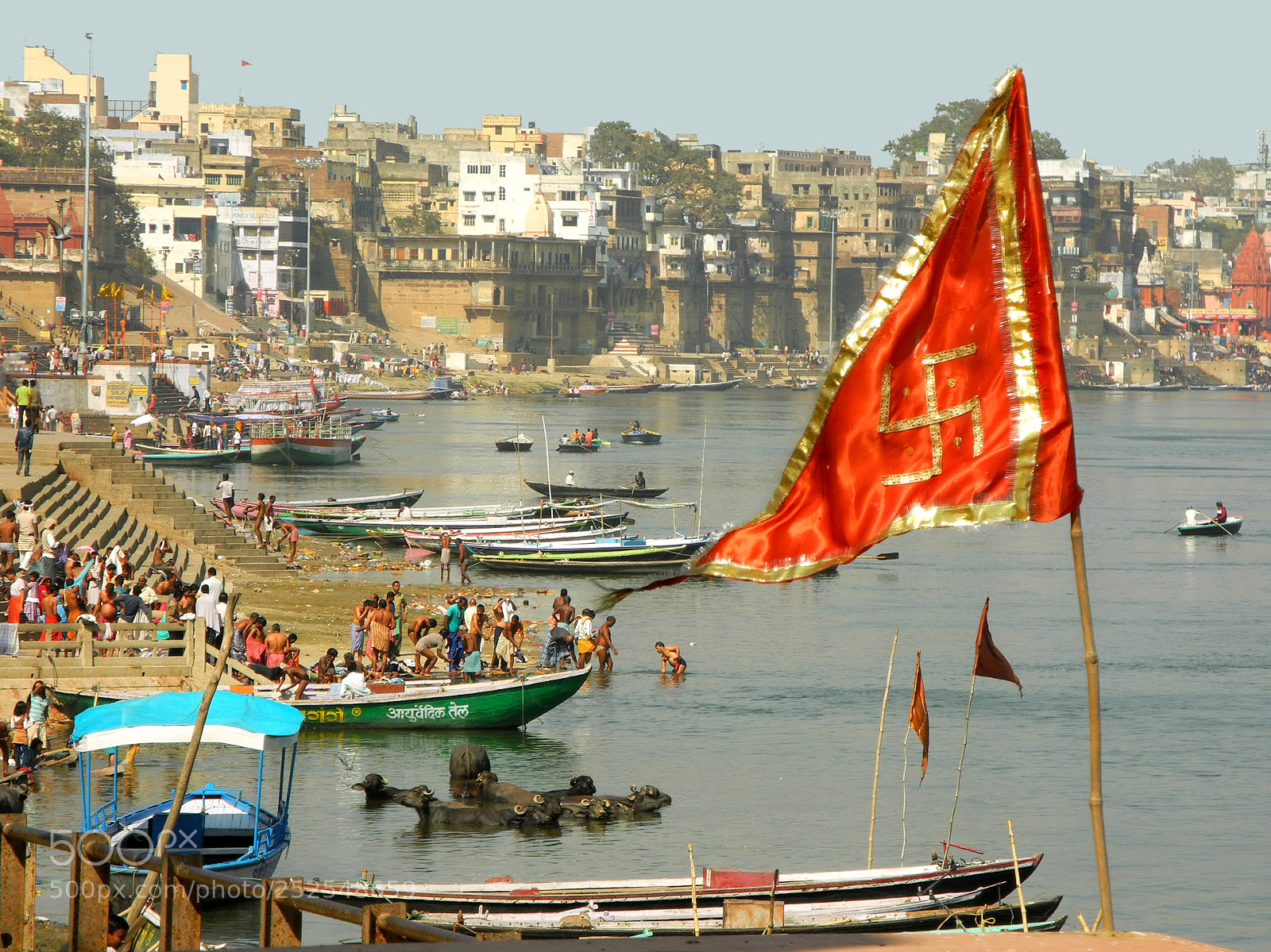 Nikon Coolpix P7000 sample photo. Shore of the ganges photography