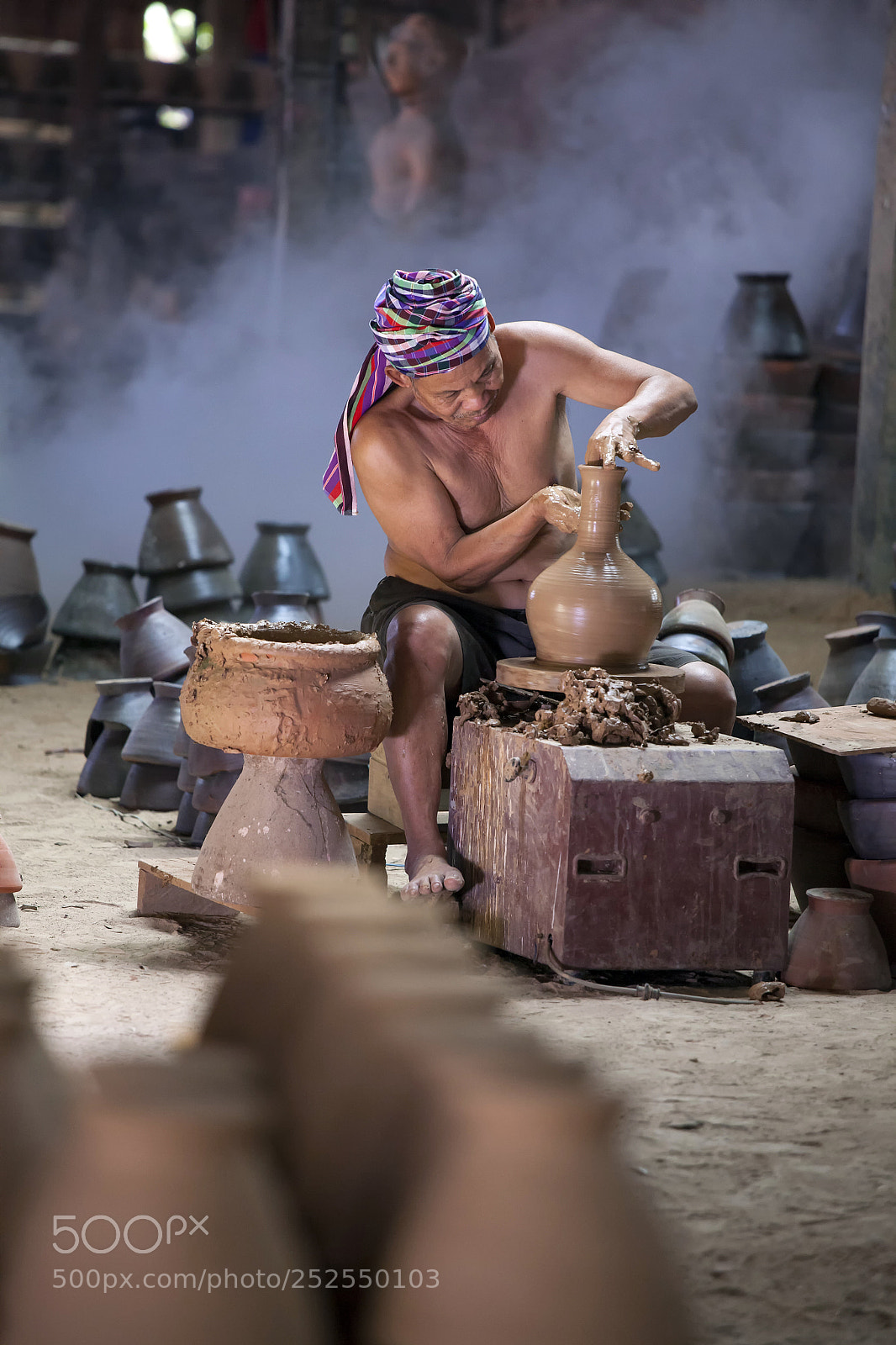 Canon EOS 5D Mark II sample photo. Pottery by hand photography