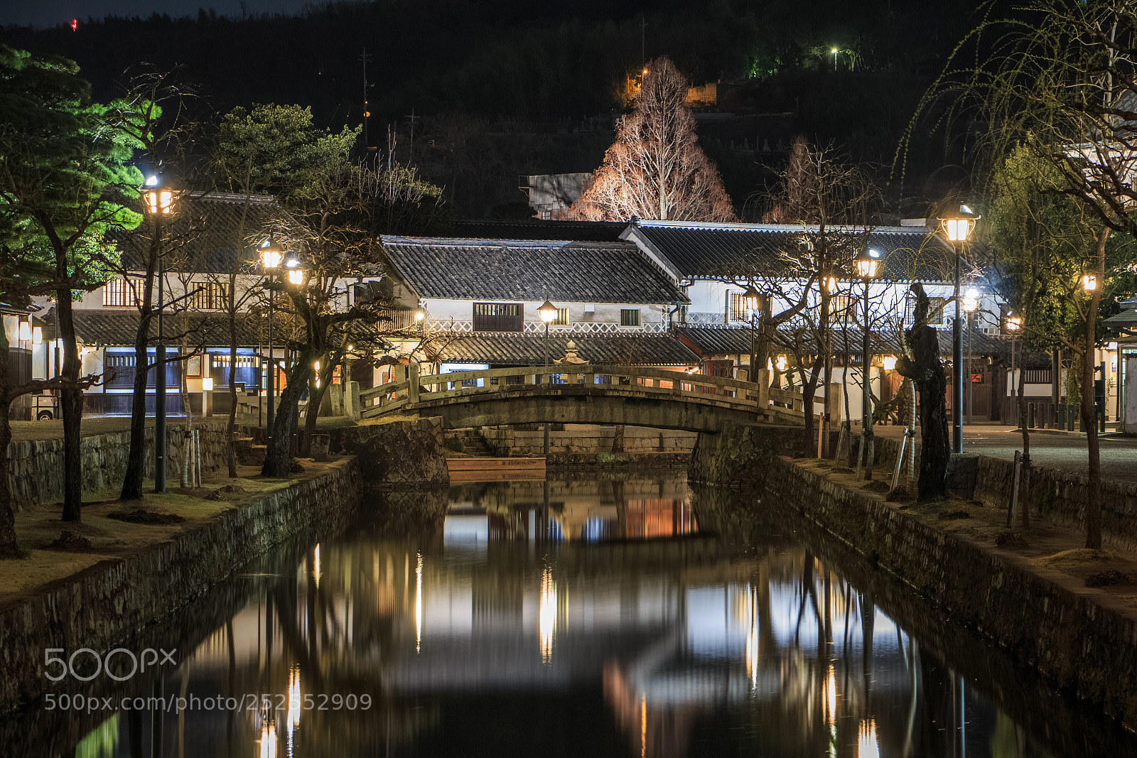 Canon EOS 70D sample photo. 倉敷美観地区夜間 kurashiki dist at night photography