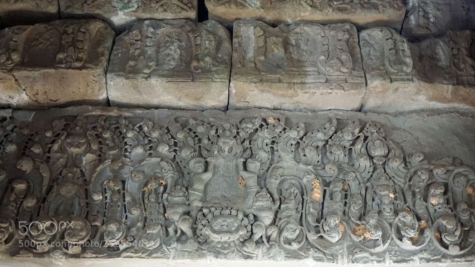 Sony a6000 sample photo. Angkor wat wall figures photography